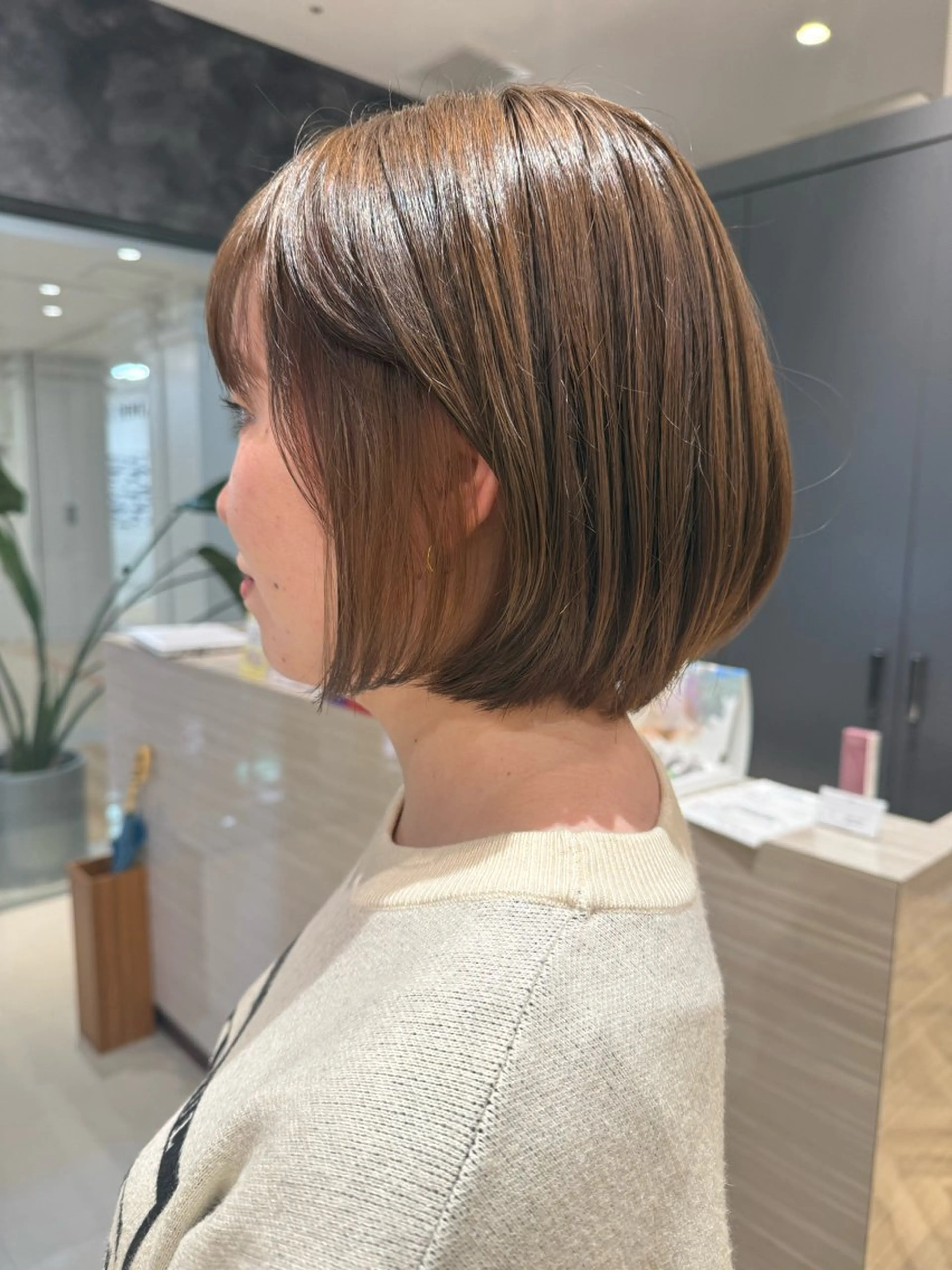 ミディアム キルンサンピアン所属・ナチュラルカラー 児玉優香のヘアスタイル