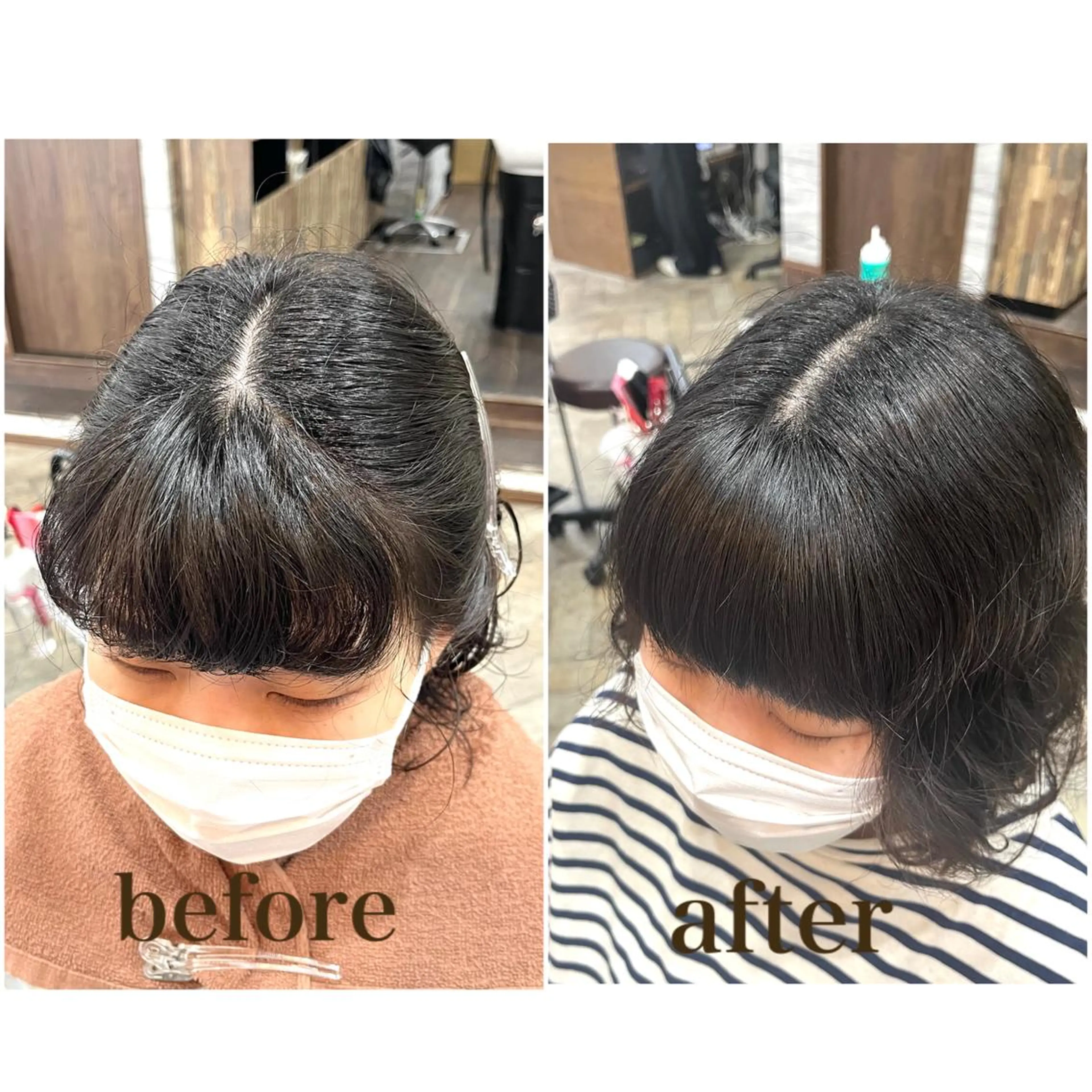 カット＋前髪縮毛矯正の写真