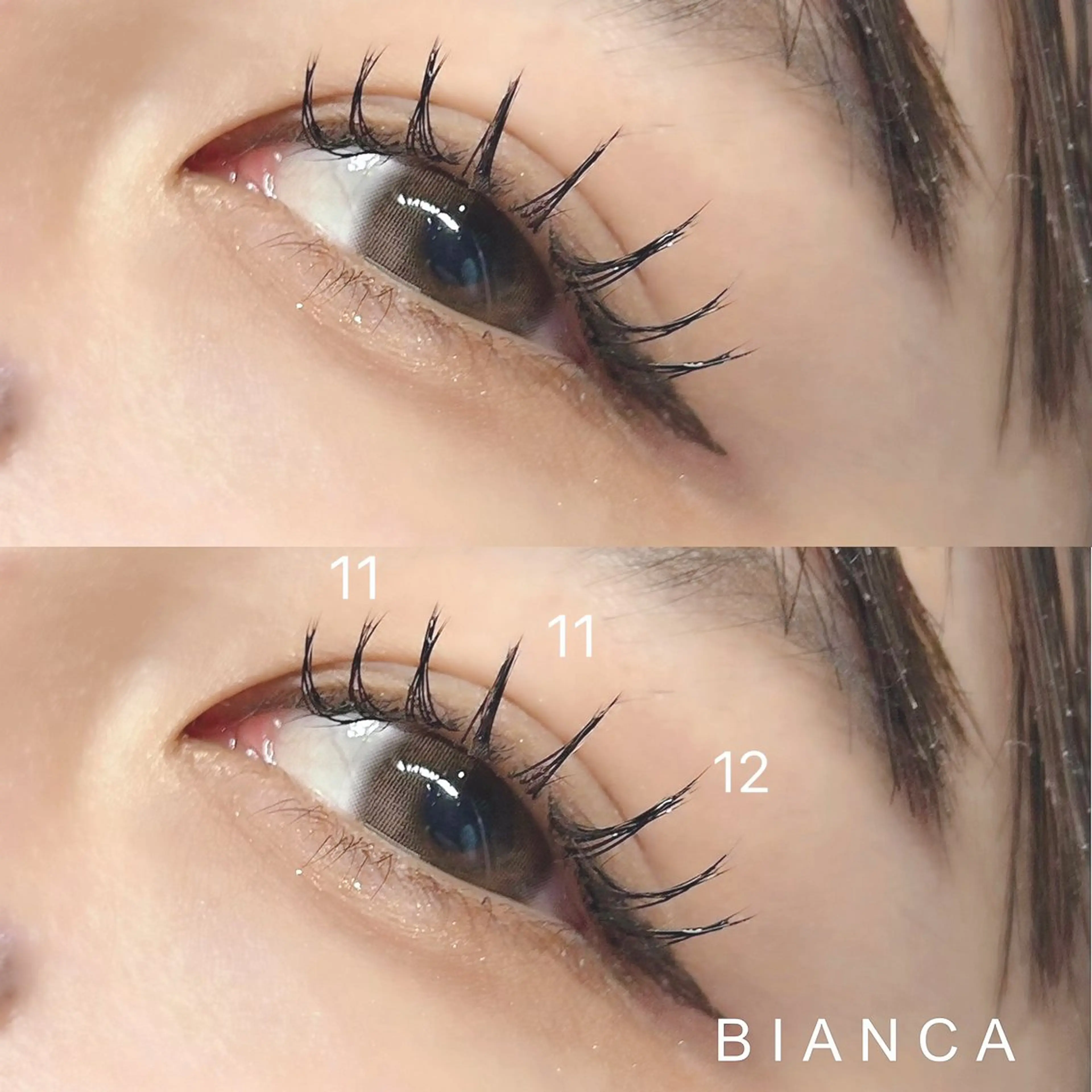 マツエク・マツパ Cカール Bianca笹塚🩶 kakoのマツエク・マツパデザイン