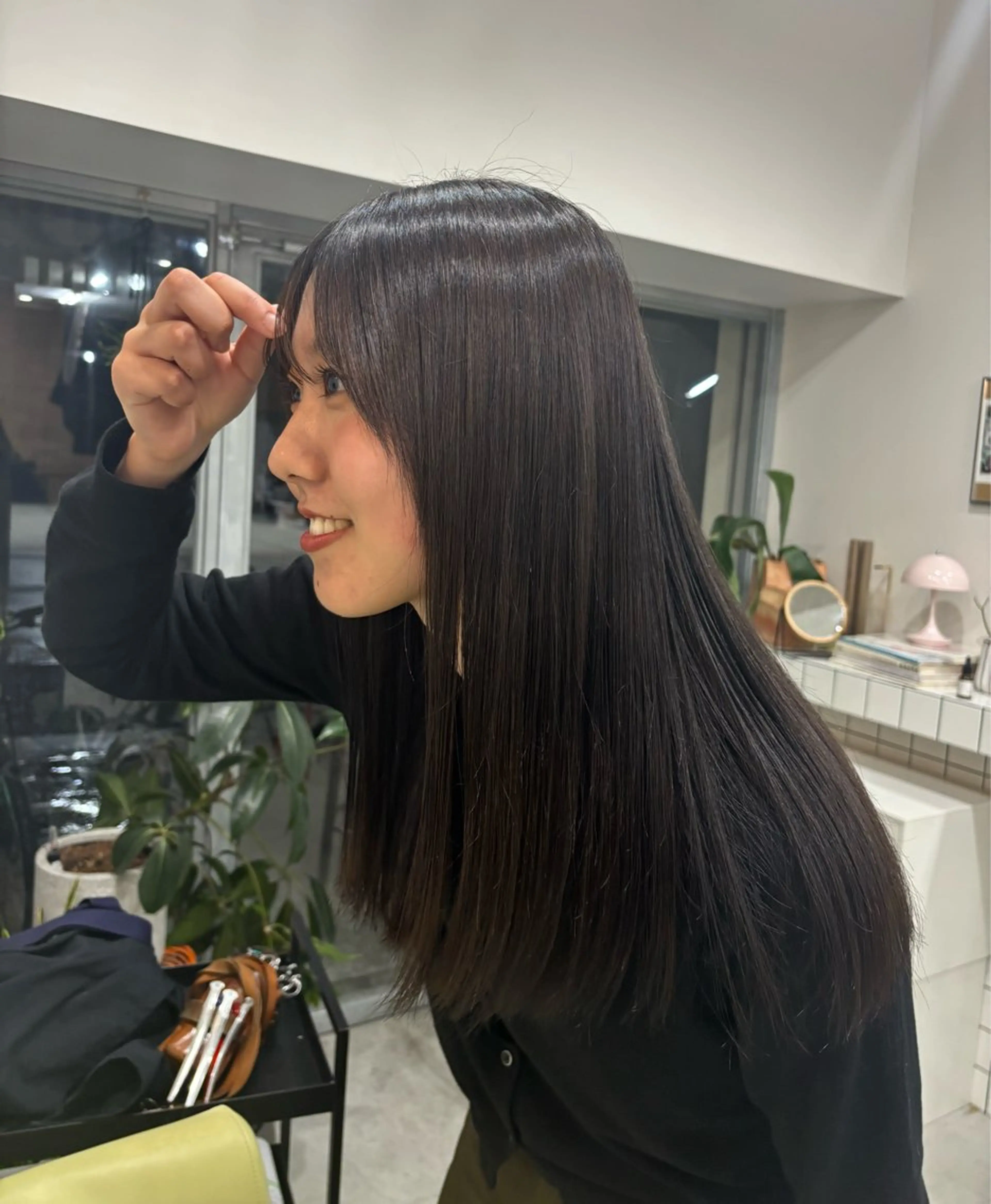 📣就活生応援！【🖤トーンダウンで暗髪にする方！🖤】ダメージレス艶カラー+lalupaトリートメントの写真