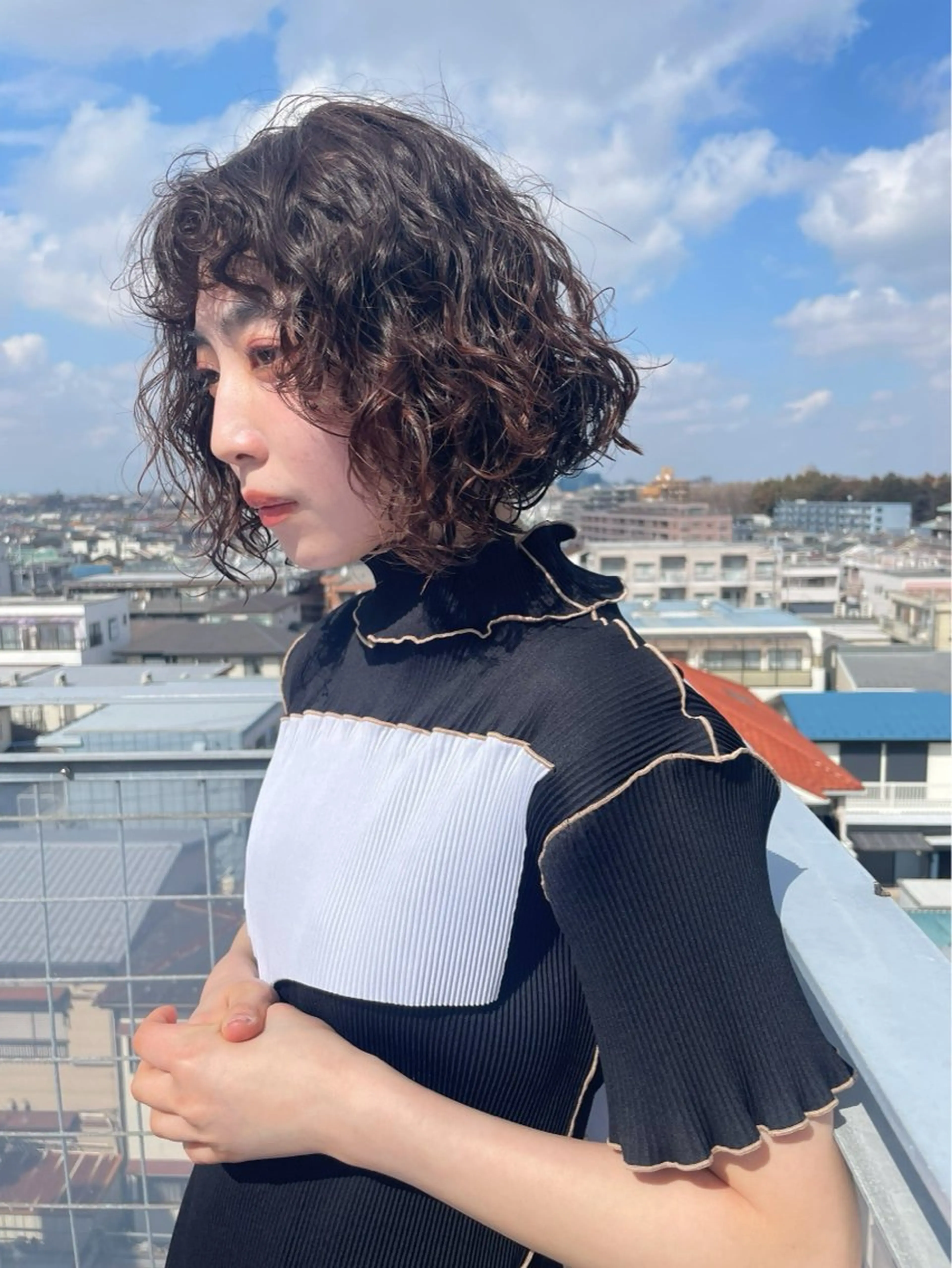 ショート カット パーマ hair&make FORS所属・宇留間 涼香のヘアスタイル