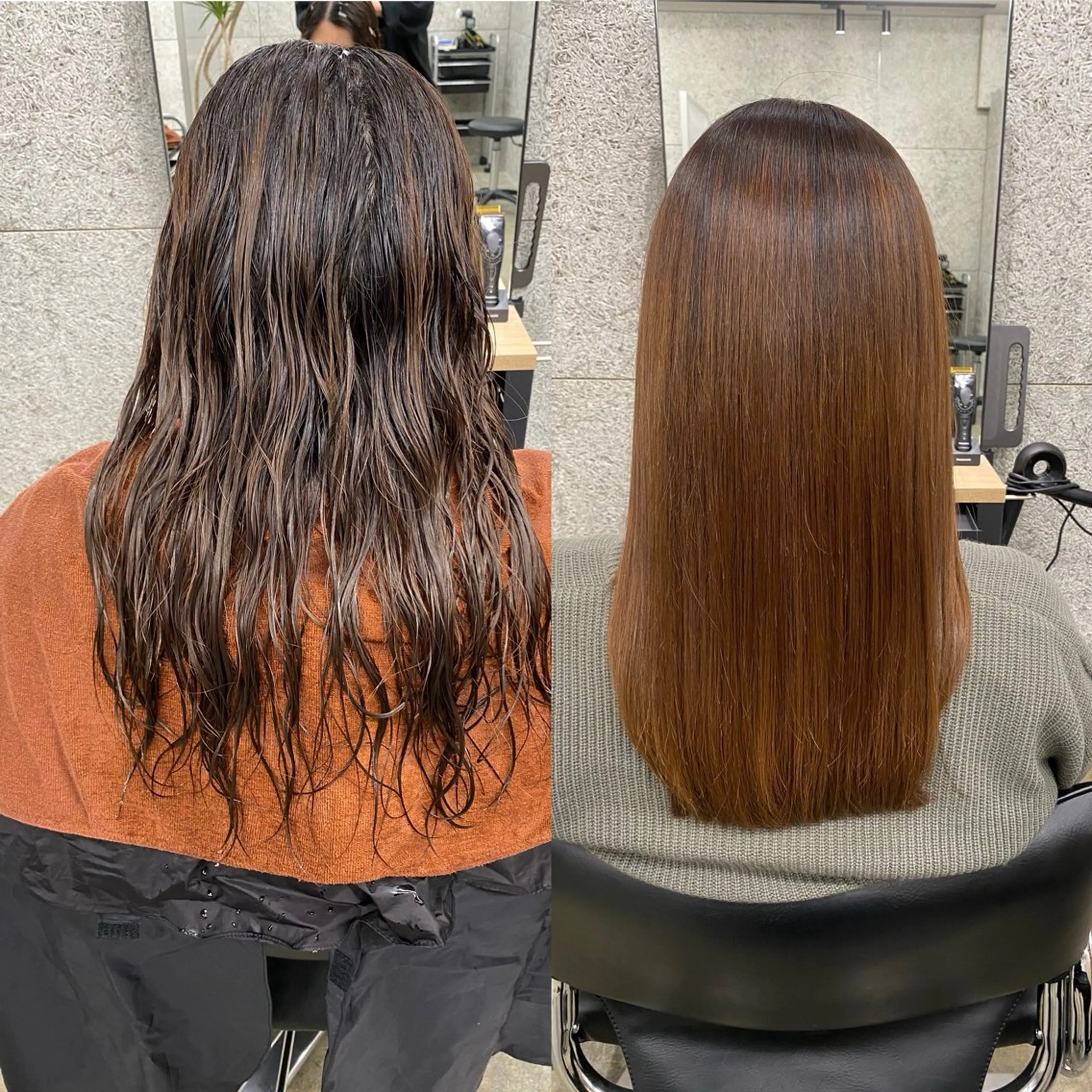 ロング カット 縮毛矯正 トリートメント WERULE pivot cross店所属・髪質改善/岡崎 亮のヘアスタイル