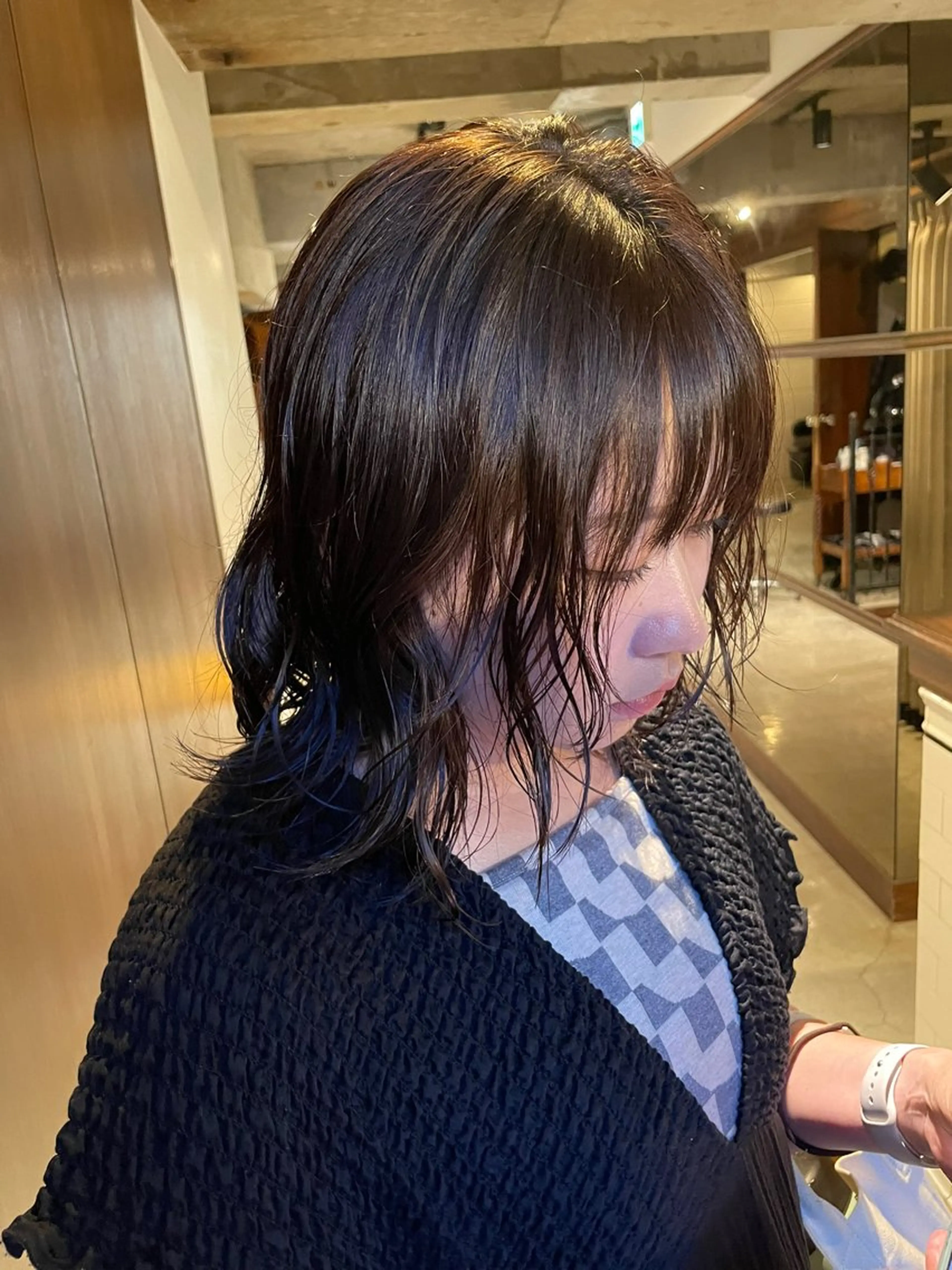 ミディアム パーマ ミディアムパーマ ボブ ウルフカット スパイラルパーマ 【お洒落パーマ】 Elme　肥塚康汰郎のヘアスタイル