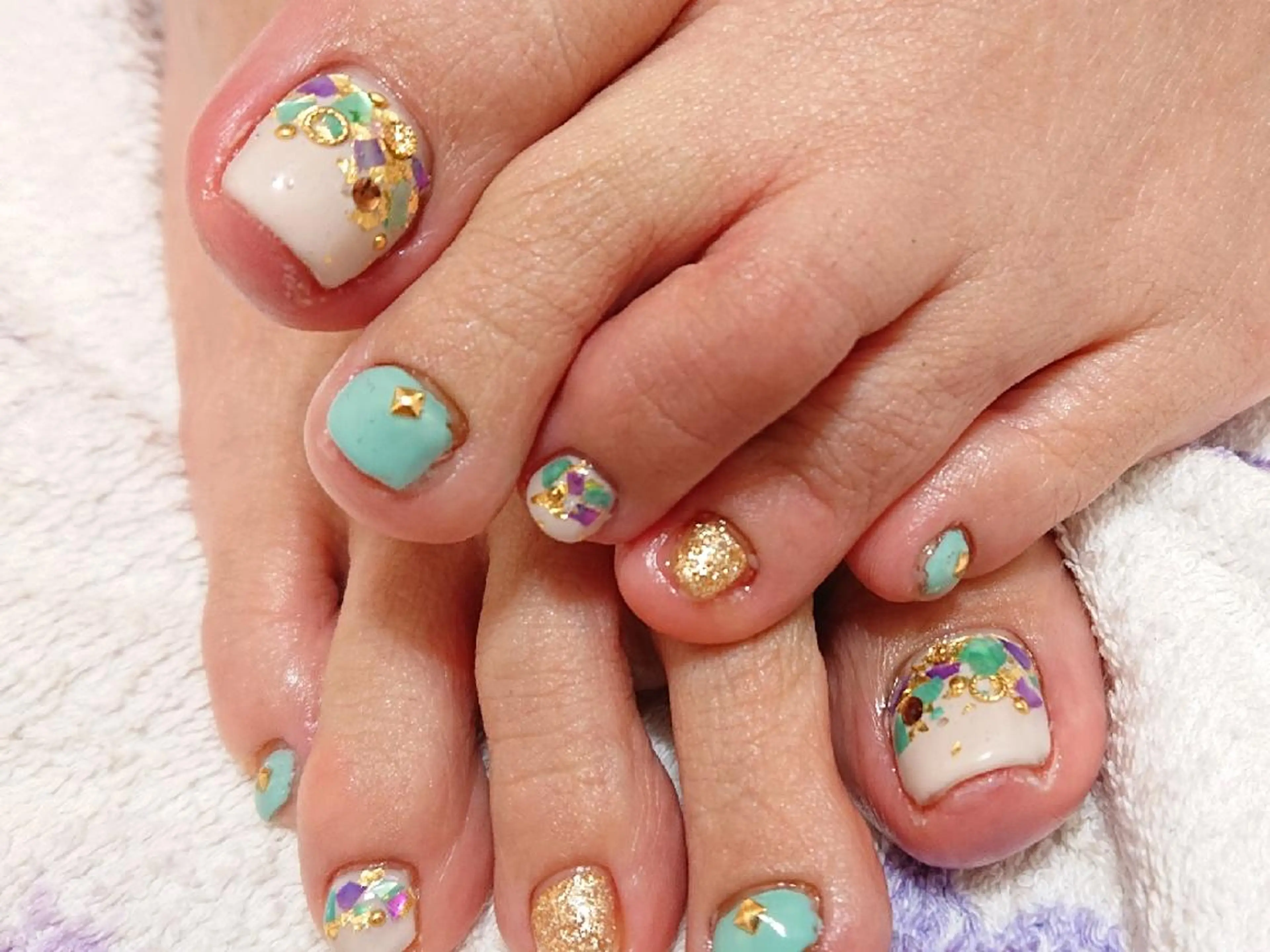 ネイル アートネイル フットネイル ジェルネイル あんきち    のネイルデザイン