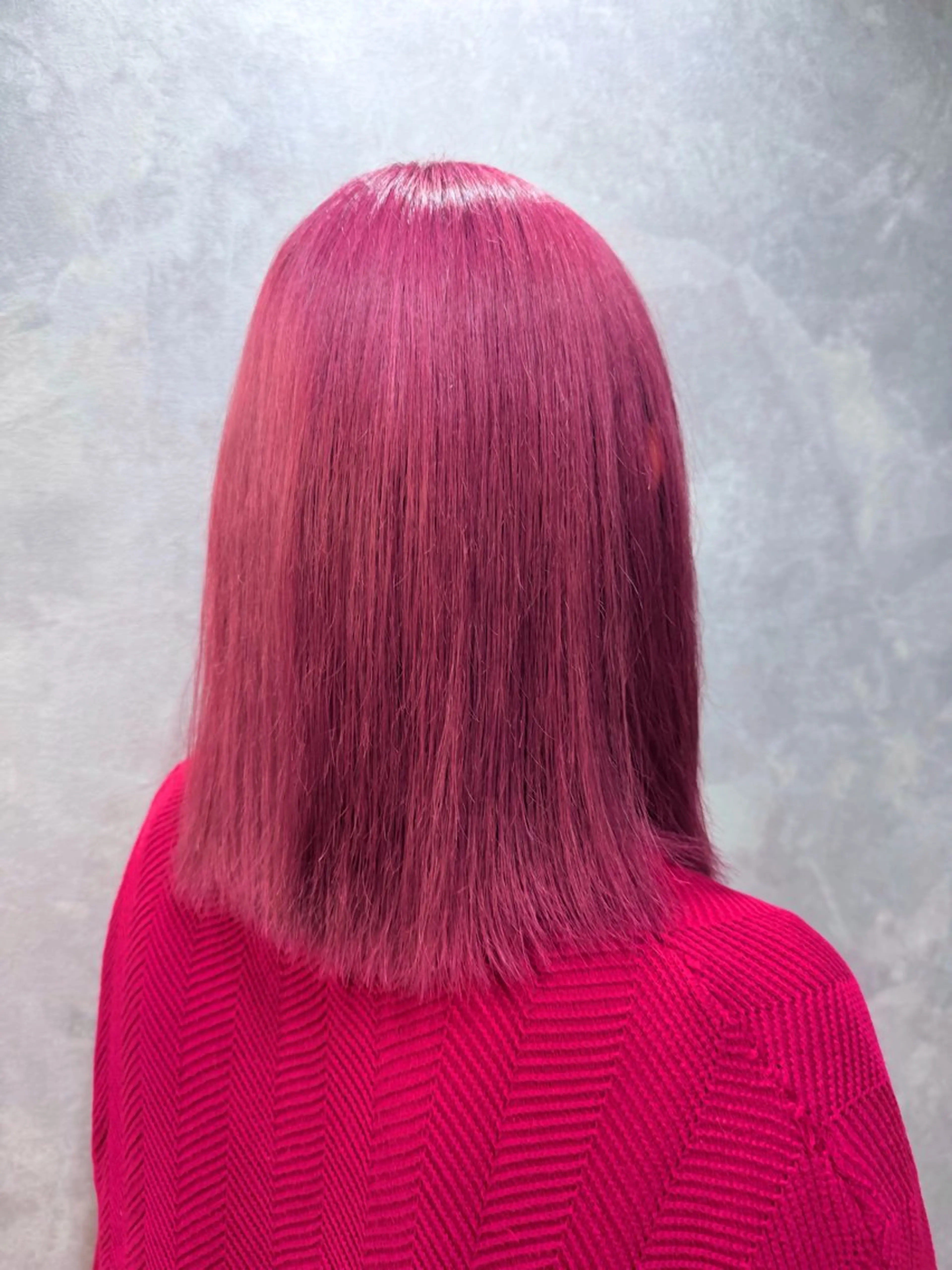 セミロング ヘアカラー encount by mahalo 千葉所属・加賀文乃/ハイトーン /艶カラー/派手髪のヘアスタイル