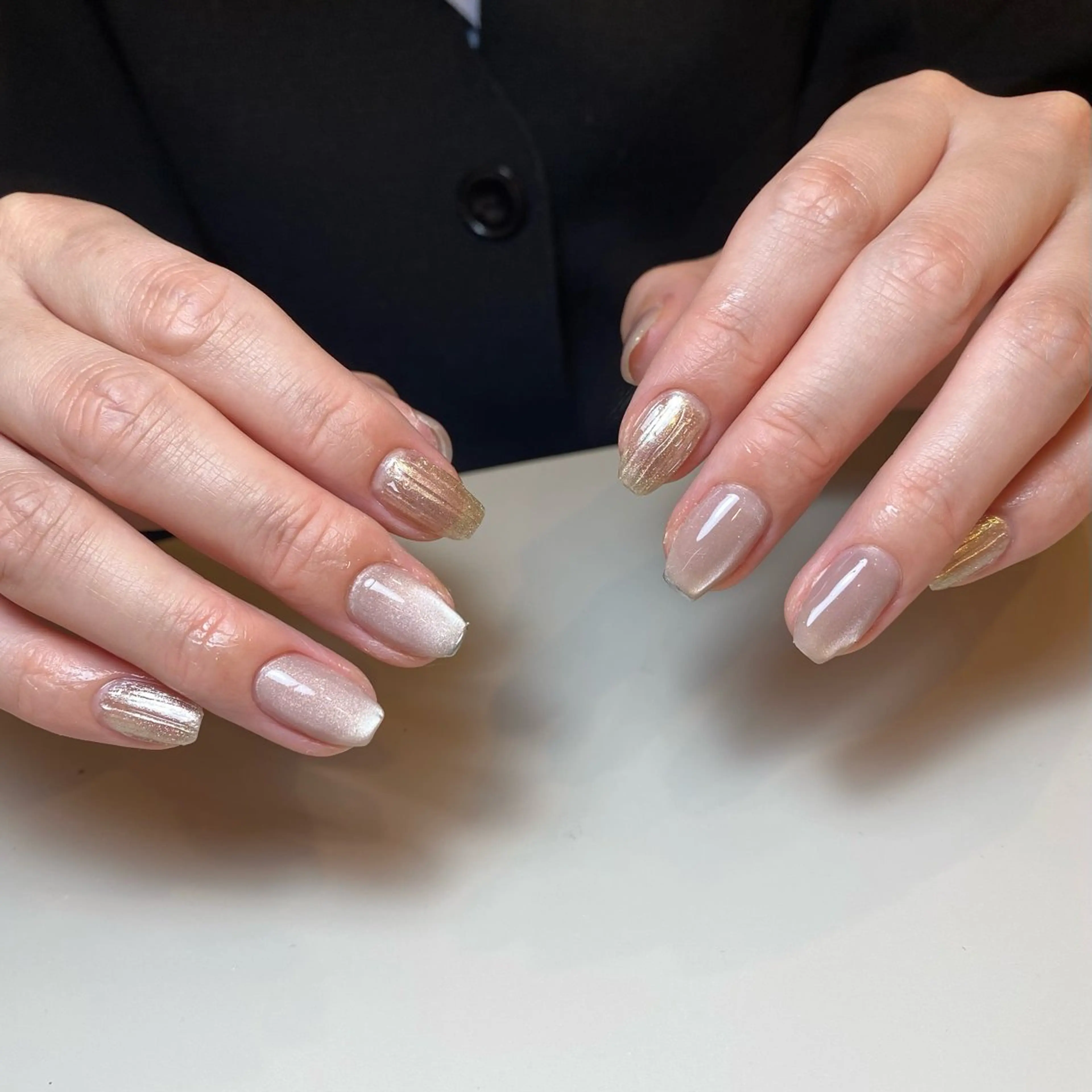 ネイル シンプルネイル EYE&NAIL YUZUME銀座店【パリジェンヌ/フラットラッシュ/アイブロウ/パラジェル】所属・YUZUME銀座店 SHOKOのネイルデザイン