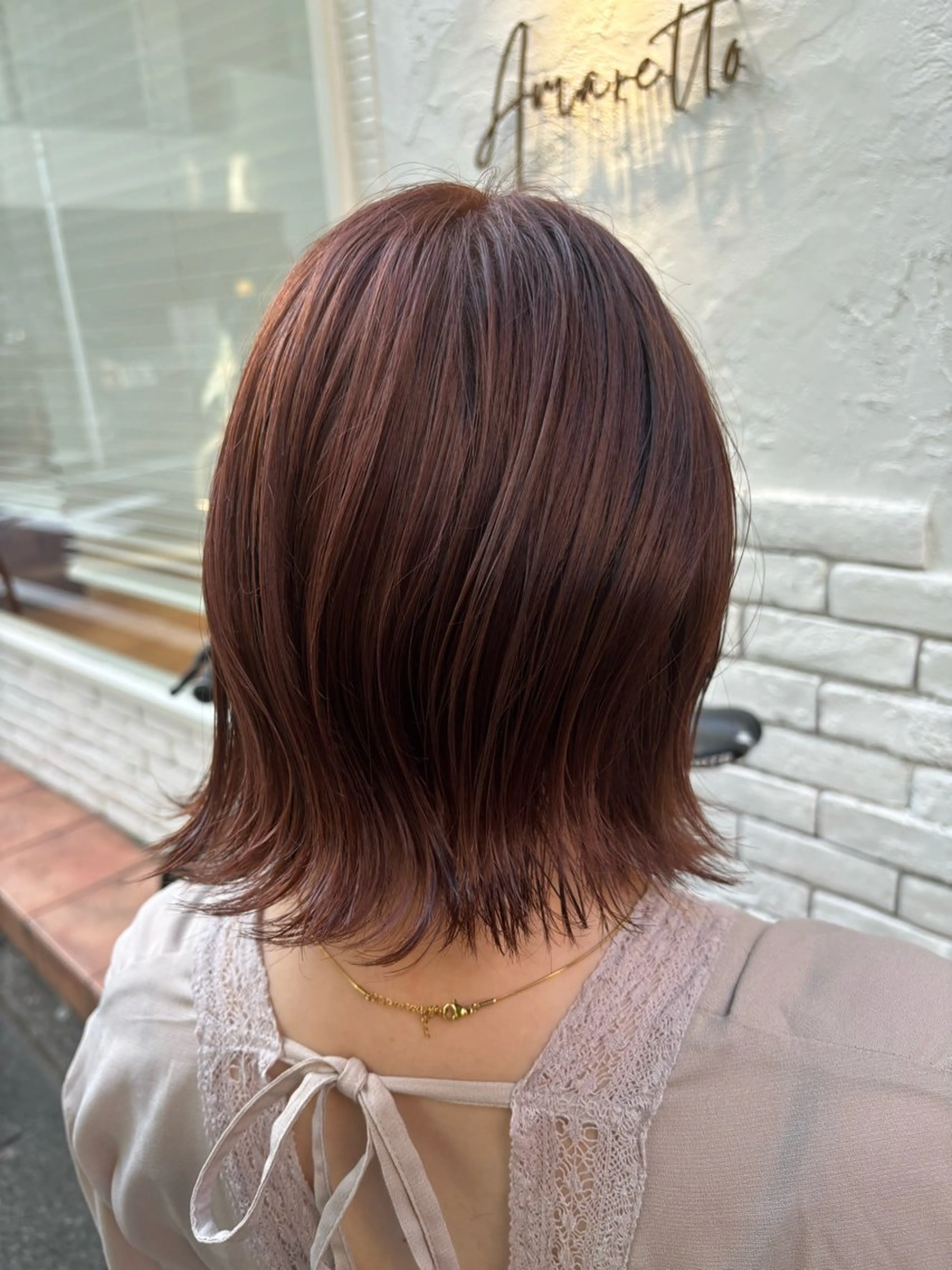 ミディアム カラー ベージュカラー ピンクカラー ピンクベージュ カット ヘアカラー トリートメント 🌈透明感カラー🌈 🌟吉田祐介🌟のヘアスタイル