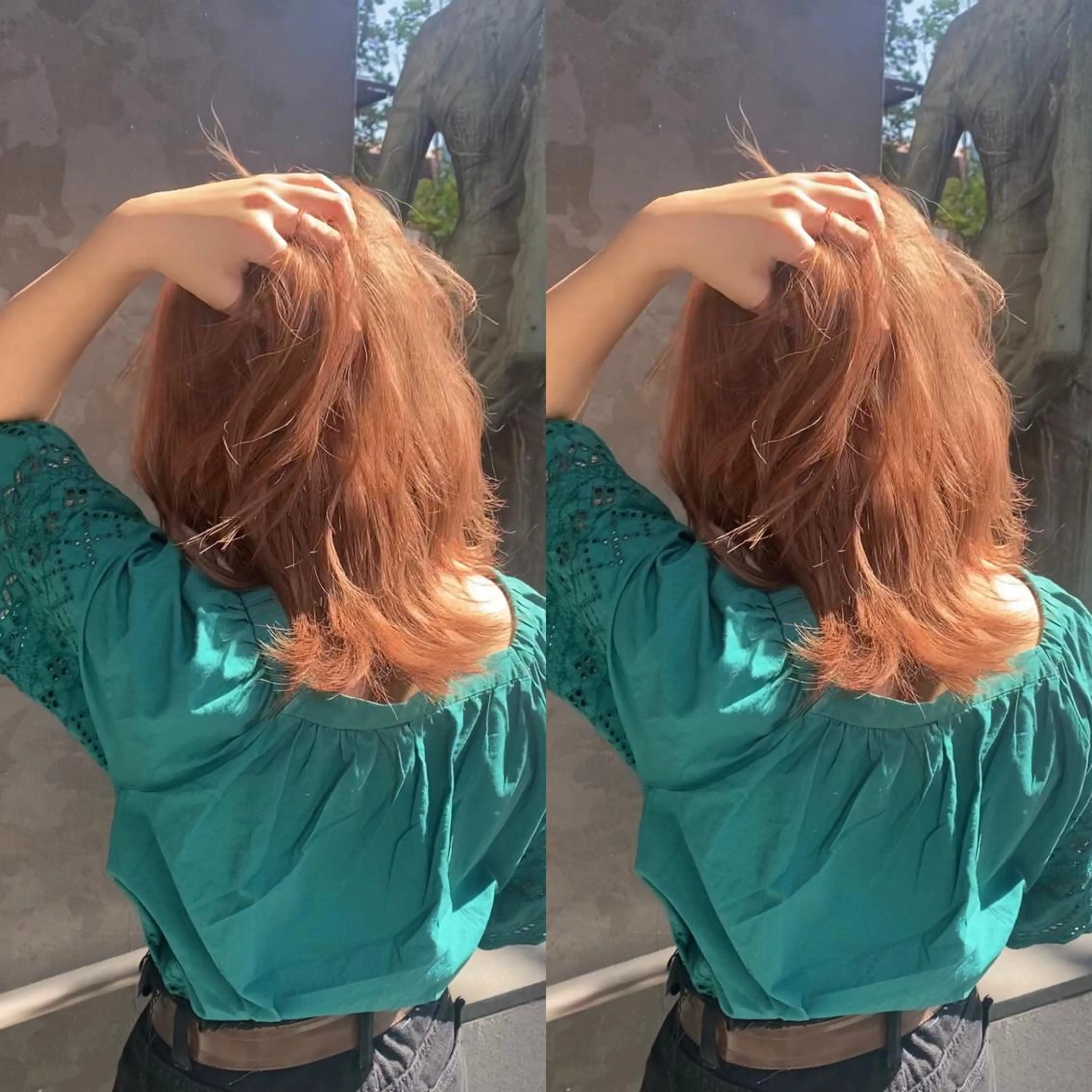 セミロング カラー ワンレンボブ ショートボブ ブリーチ ハイトーンカラー インナーカラー 🌿レイヤー/髪質 改善/🌿JINのヘアスタイル