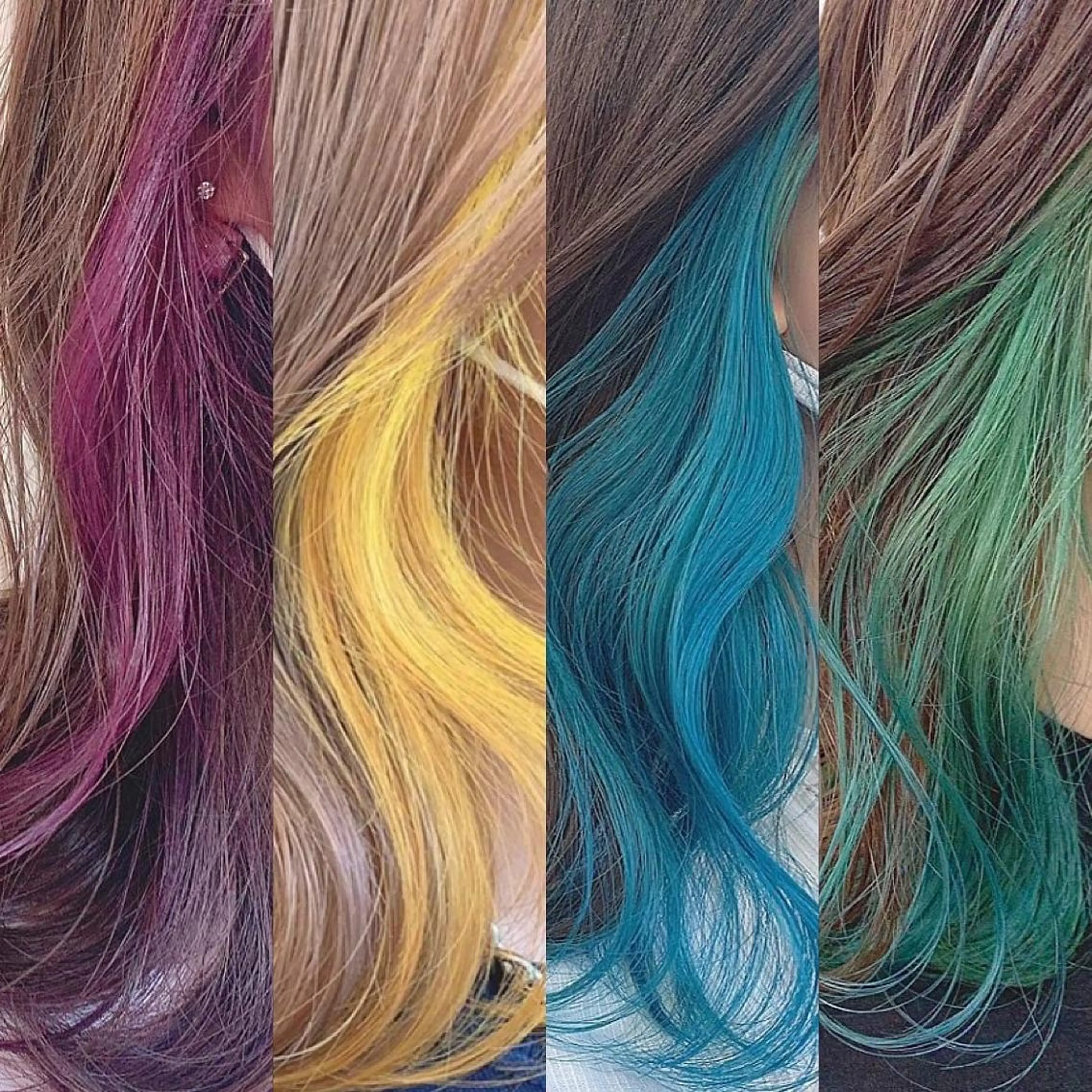 カラー インナーカラー ヘアカラー トリートメント 渋谷:インナーカラー ／🍒エリカ🍒のヘアスタイル