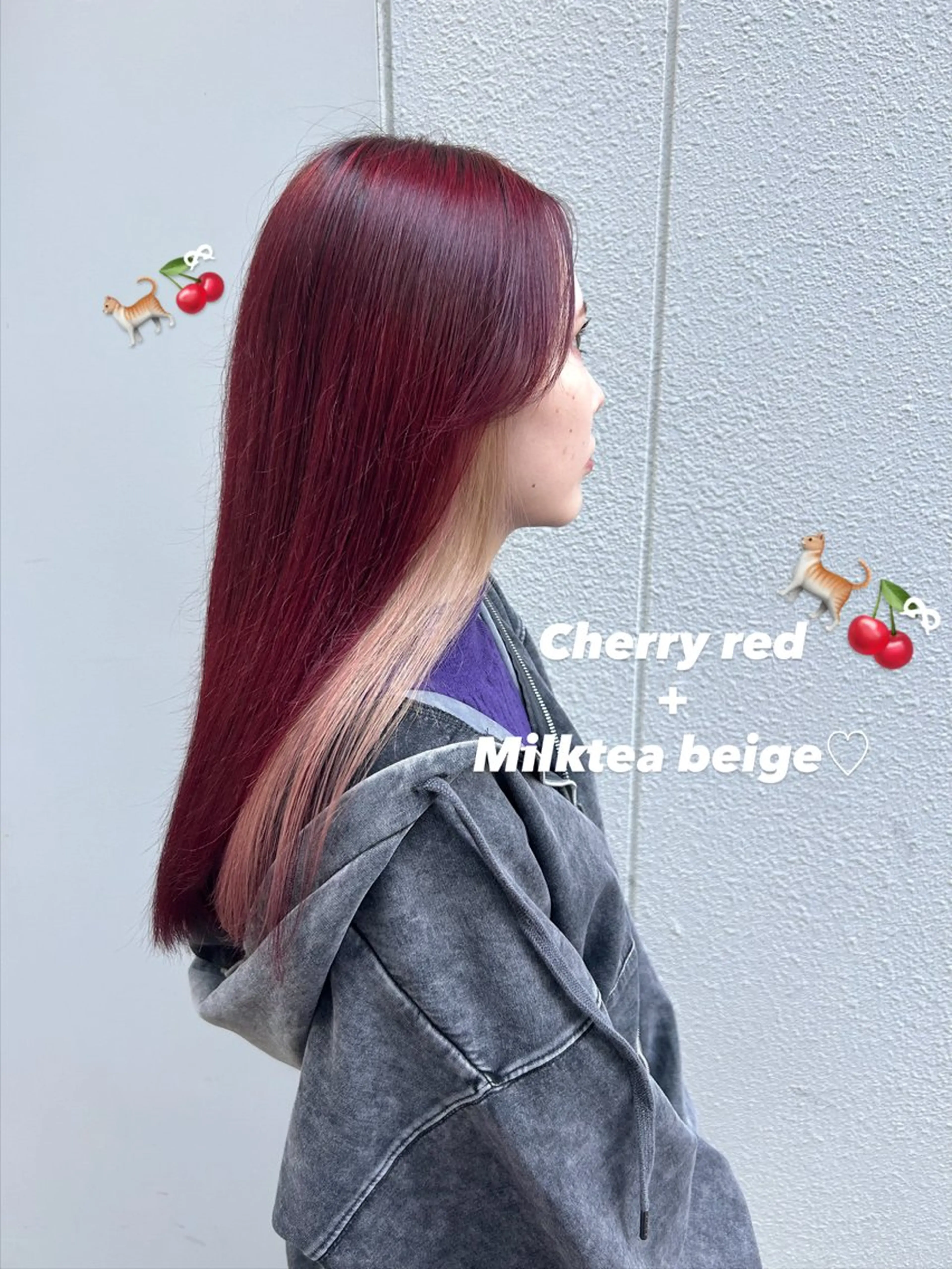 ロング カラー カット ヘアカラー トリートメント ᴋᴀɴᴀ 🎀のマツエク・マツパデザイン