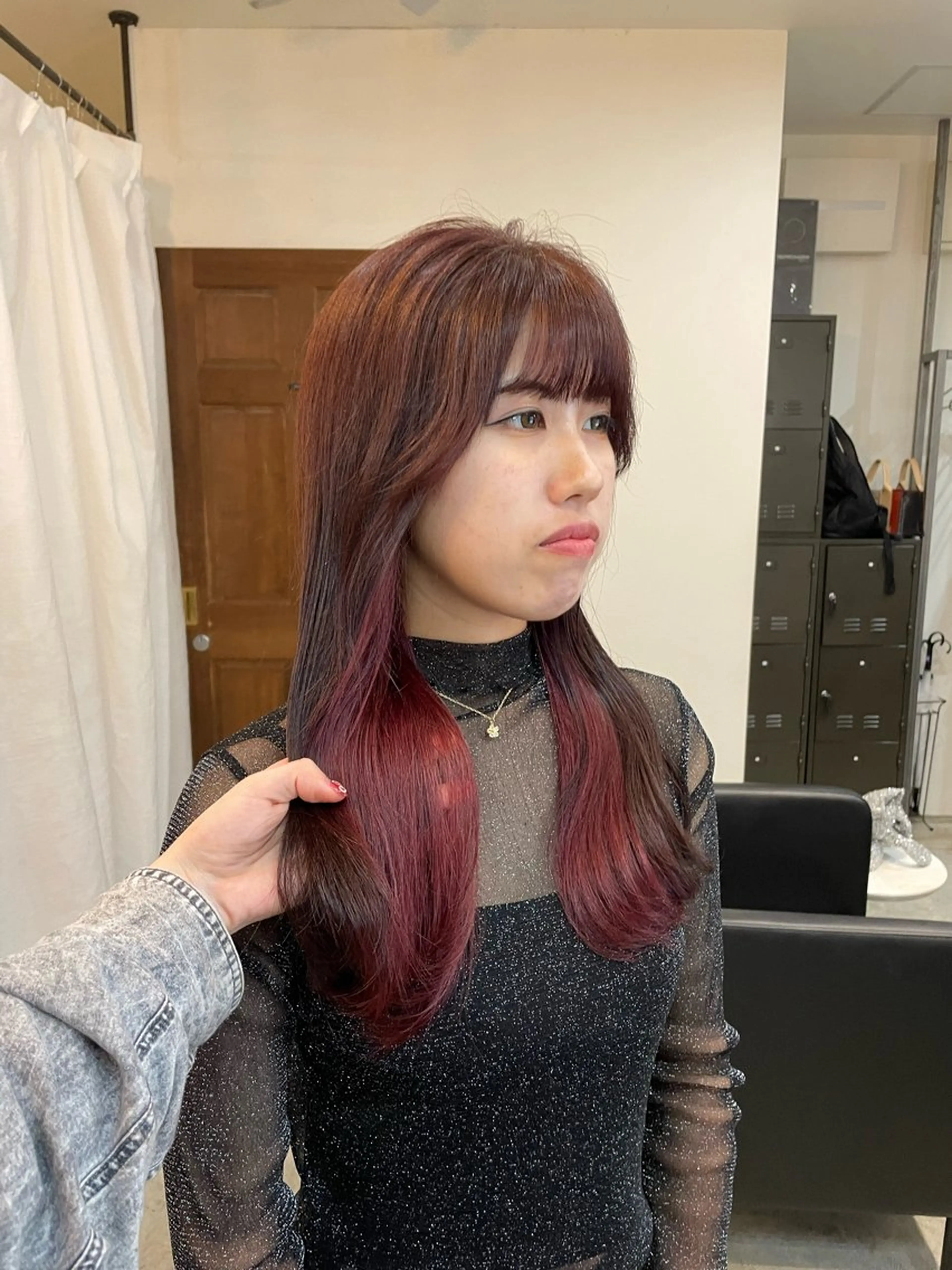 ロング ヘアカラー トリートメント 顔周りカット 🎀サヤカ🎀のヘアスタイル