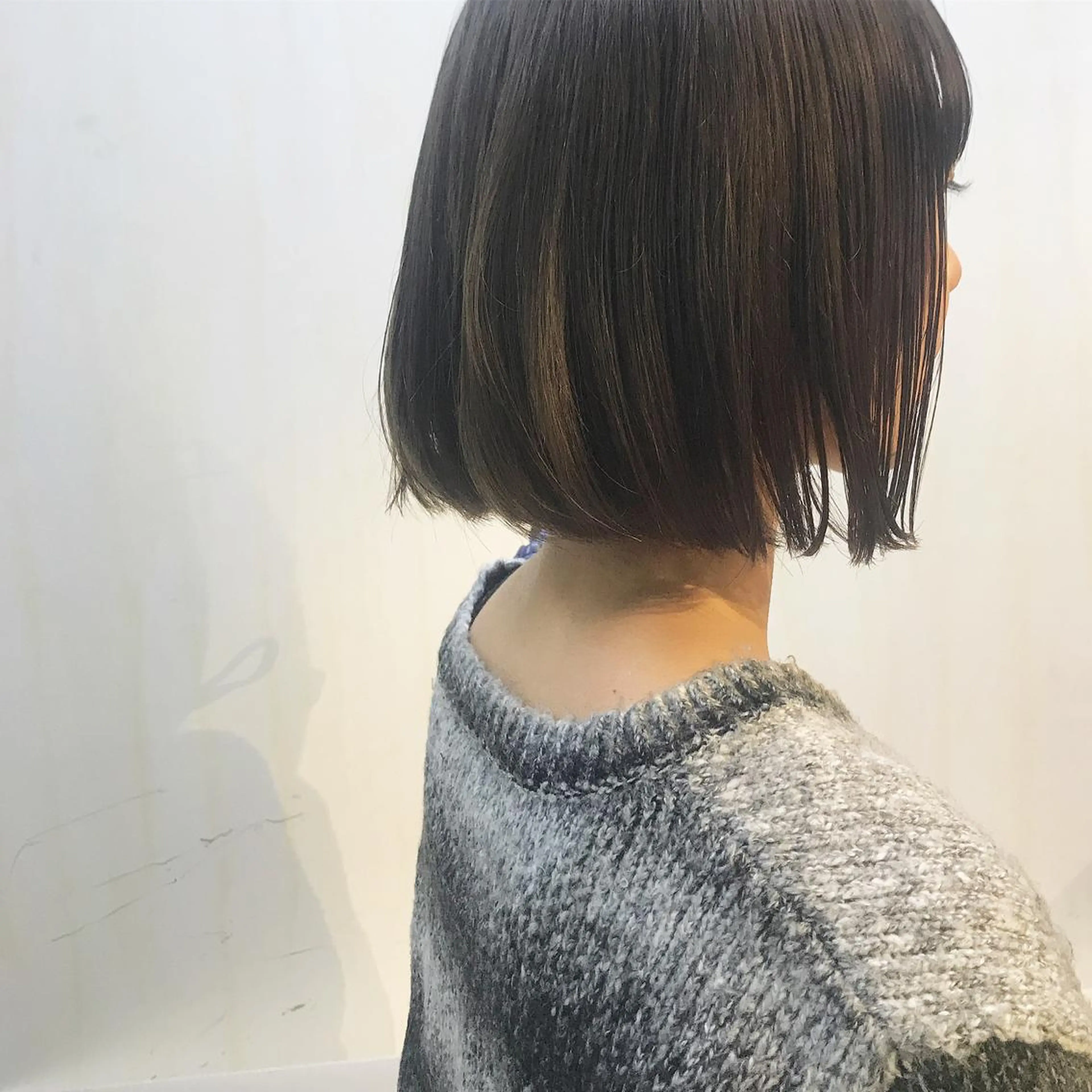 ショート ボブ SALON WORK STATION所属・ボブ♡柔らかいカラー 實松栞理のヘアスタイル