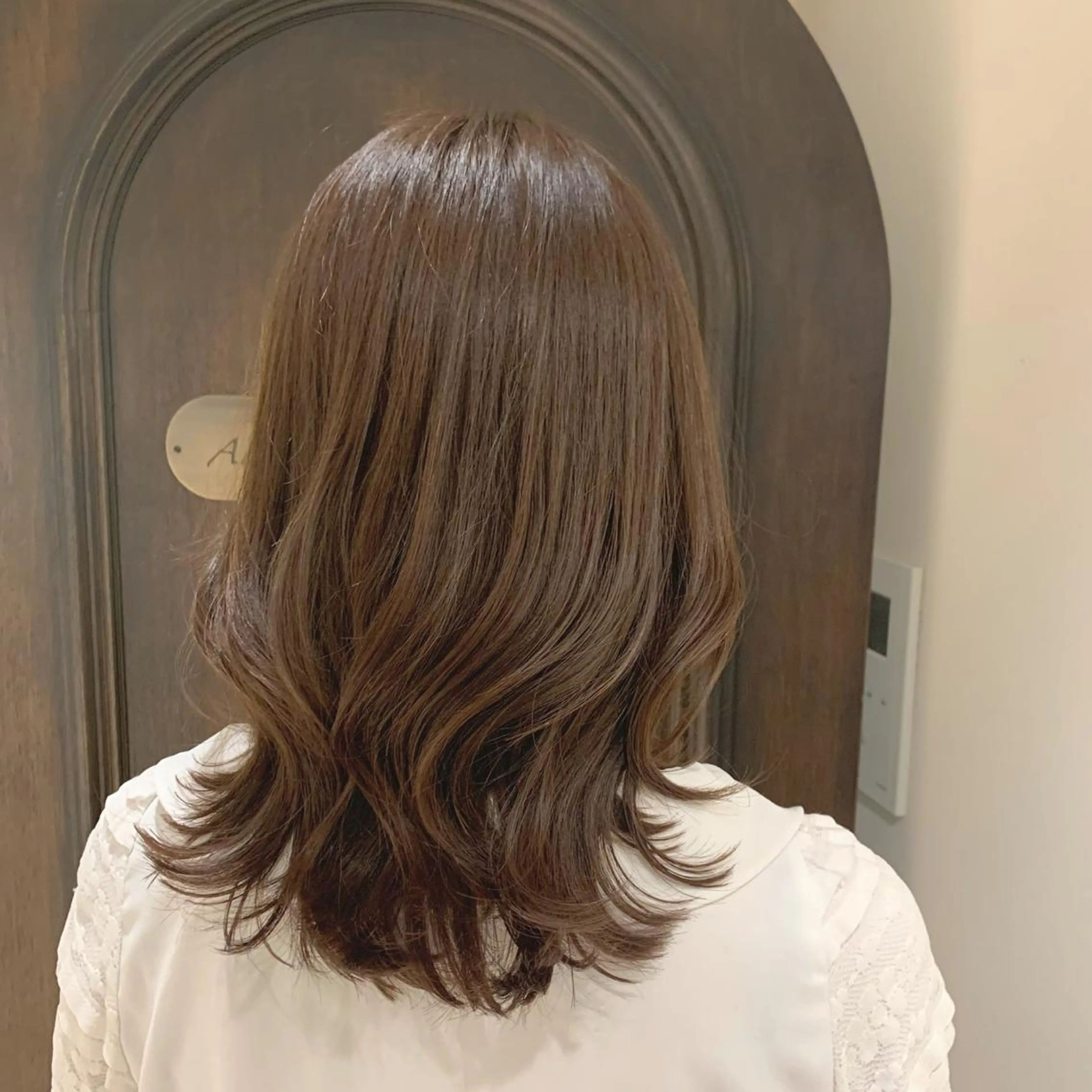 ミディアム くびれヘア カット ヘアカラー トリートメント 🧡くびれヘア/前髪 顔周り🧡久原結衣のヘアスタイル