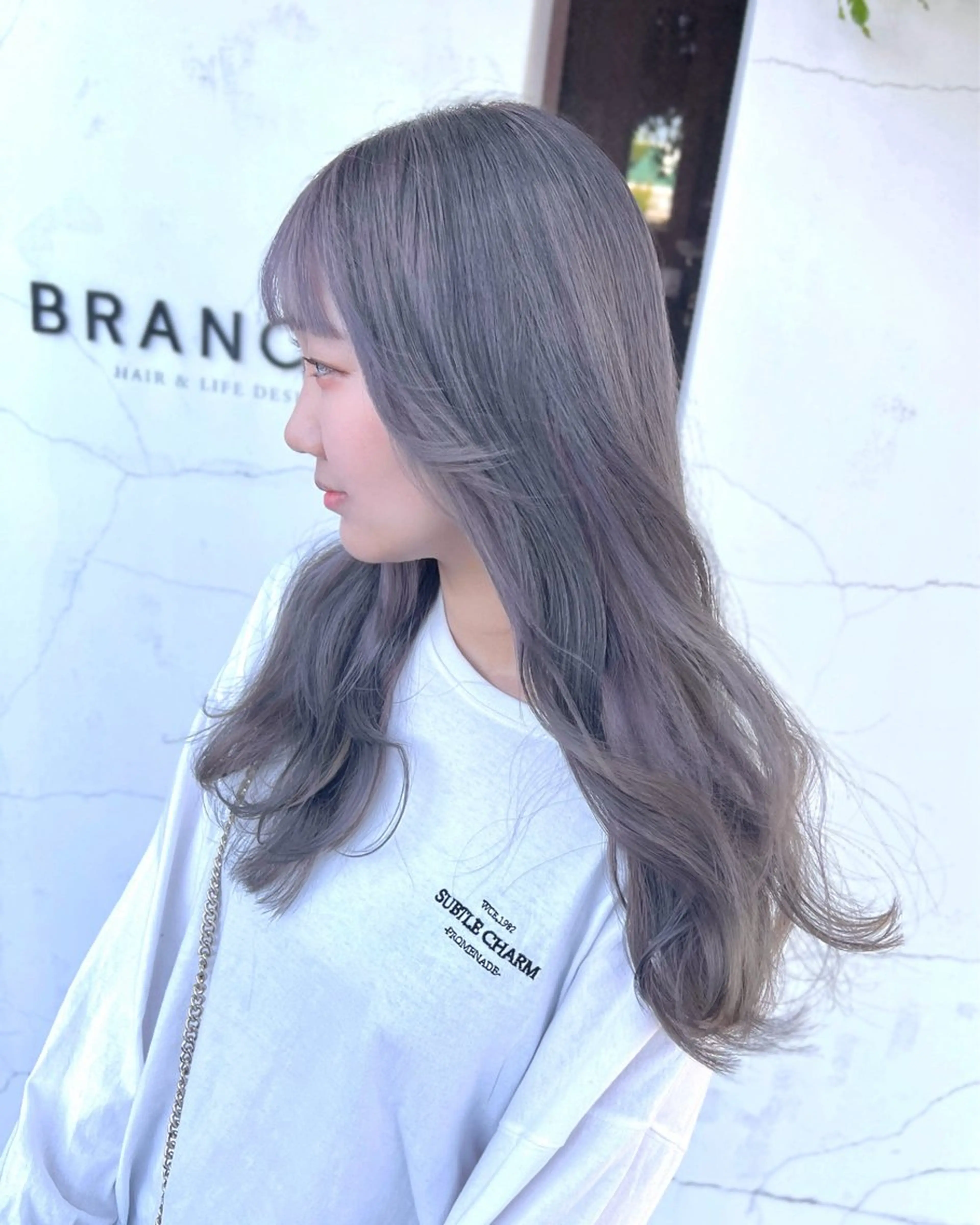 セミロング ヘアカラー 具志 正太のヘアスタイル