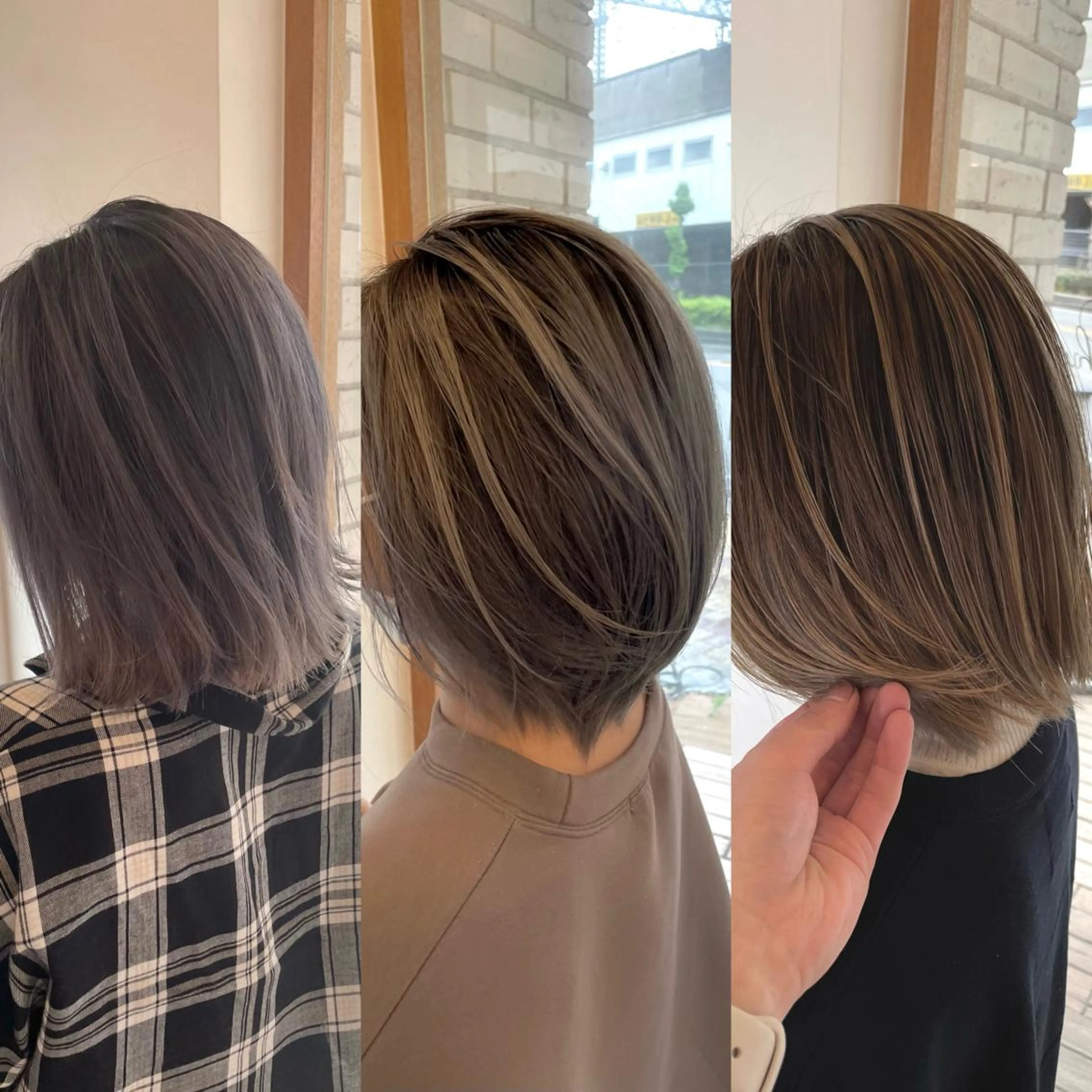 ショート カラー ヘアアレンジ バレイヤージュ レイヤーカット ショートヘア 🎗秋山勇 /三宮指名No.1のヘアスタイル