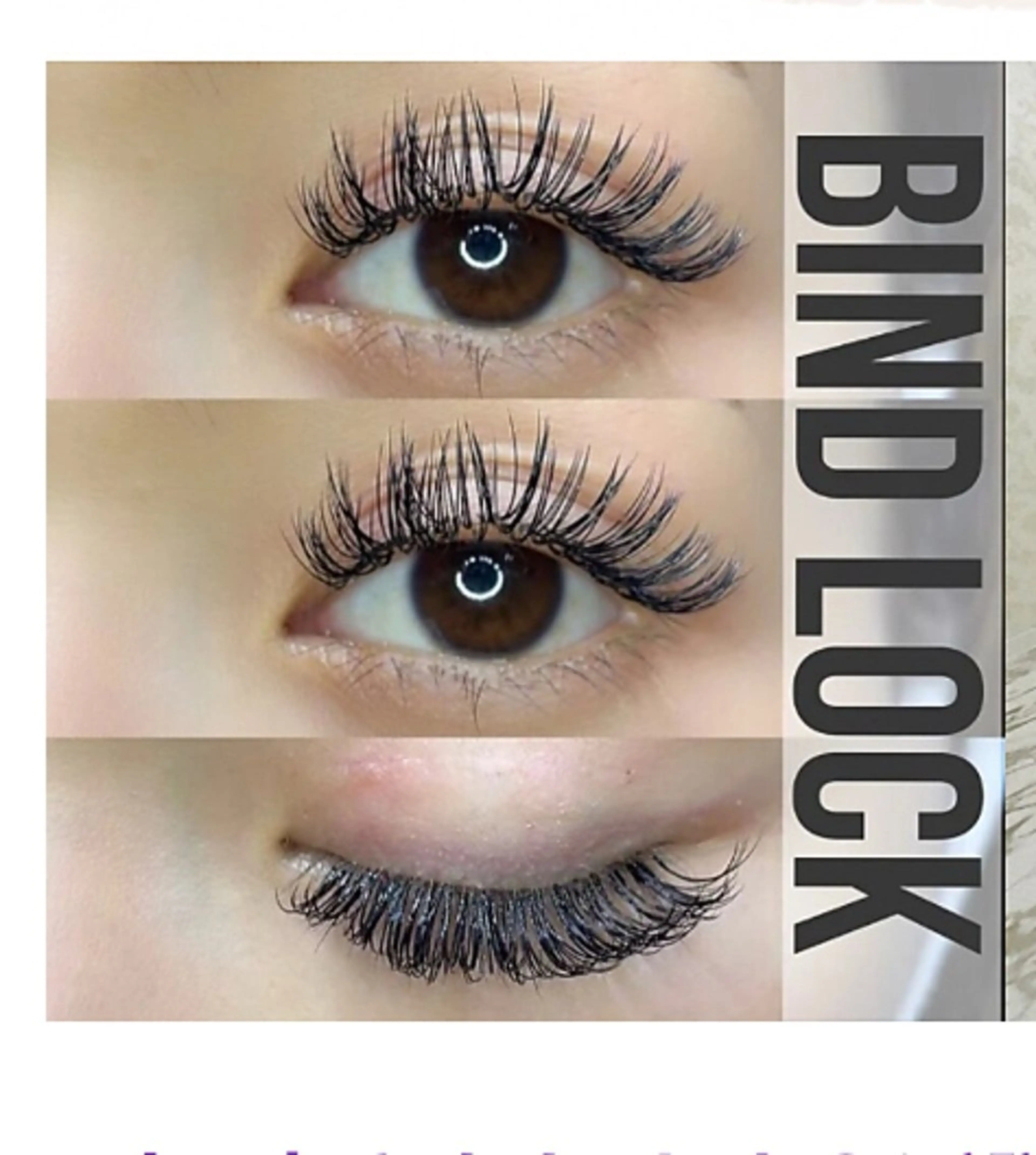 !!バインドロック120束!!エクステを自まつ毛の上下に付け、ボリュームアップ&もちアップのメニューになります!の写真