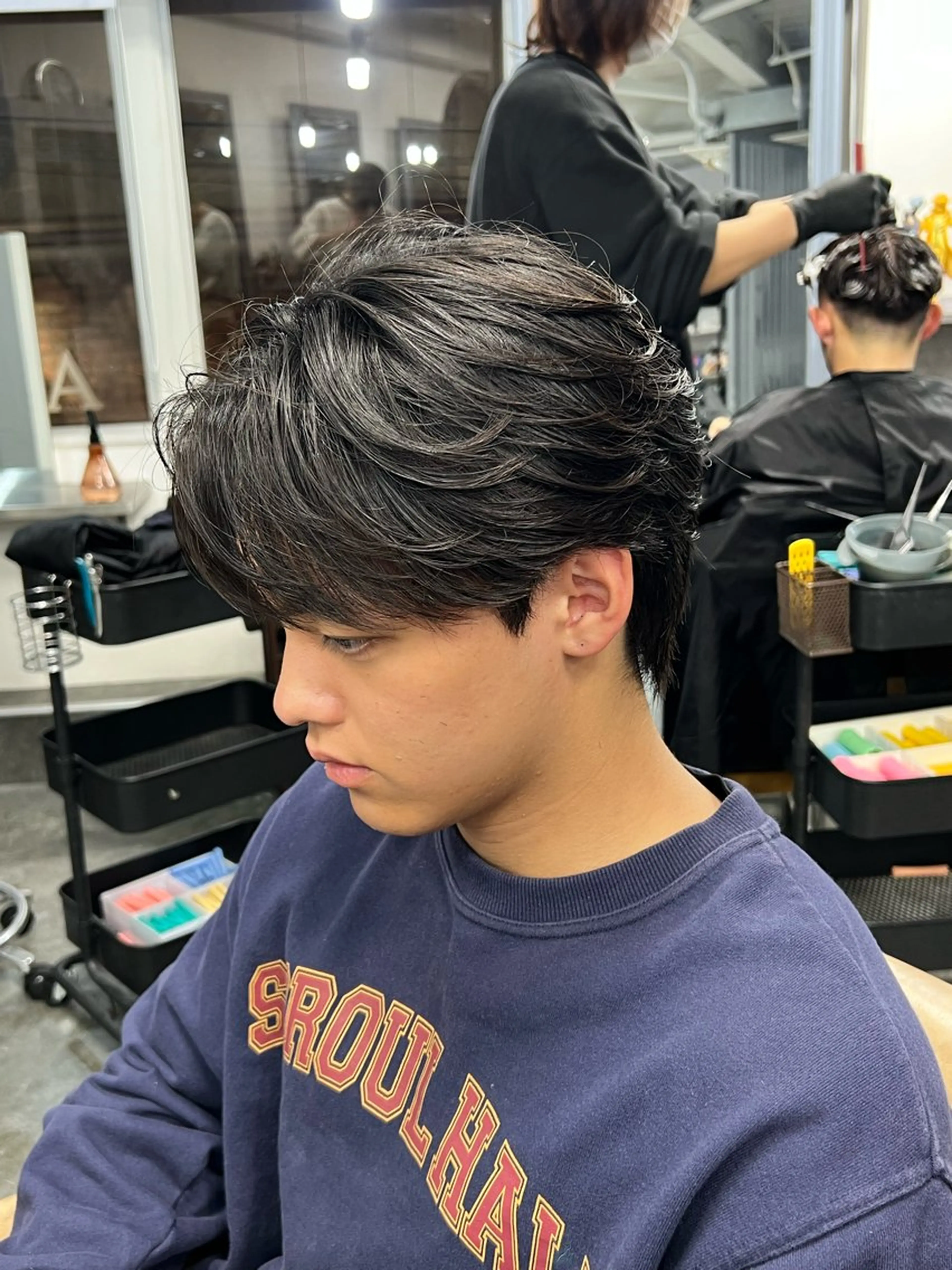 ショート パーマ 梅田/メンズ／美容師 パーマ/一色翔のヘアスタイル