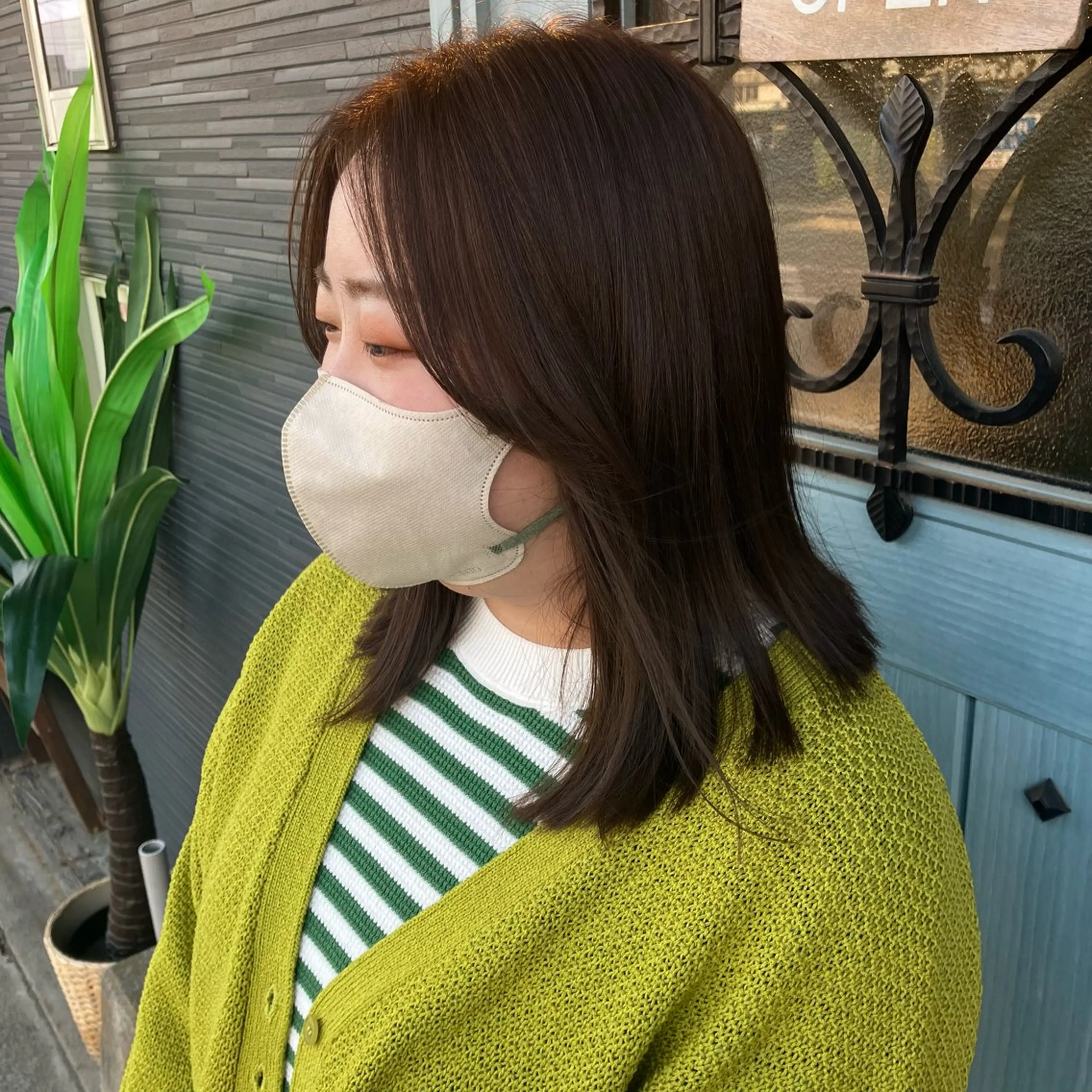 ミディアム ナチュラルヘア 🌱/久留米/あまのヘアスタイル