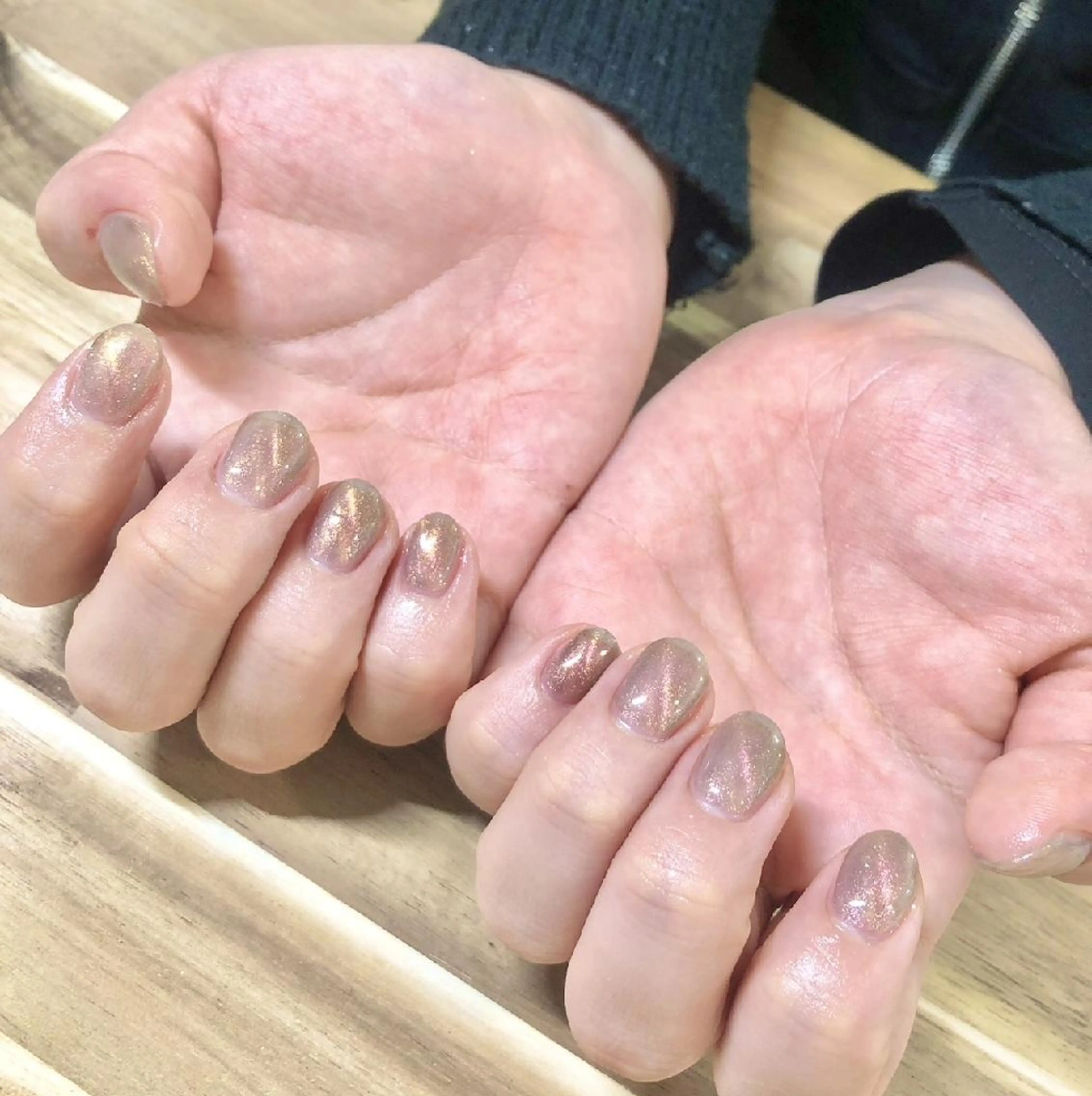 ネイル ジェルネイル マグネットネイル VIBLISS福岡店 yurichanのネイルデザイン