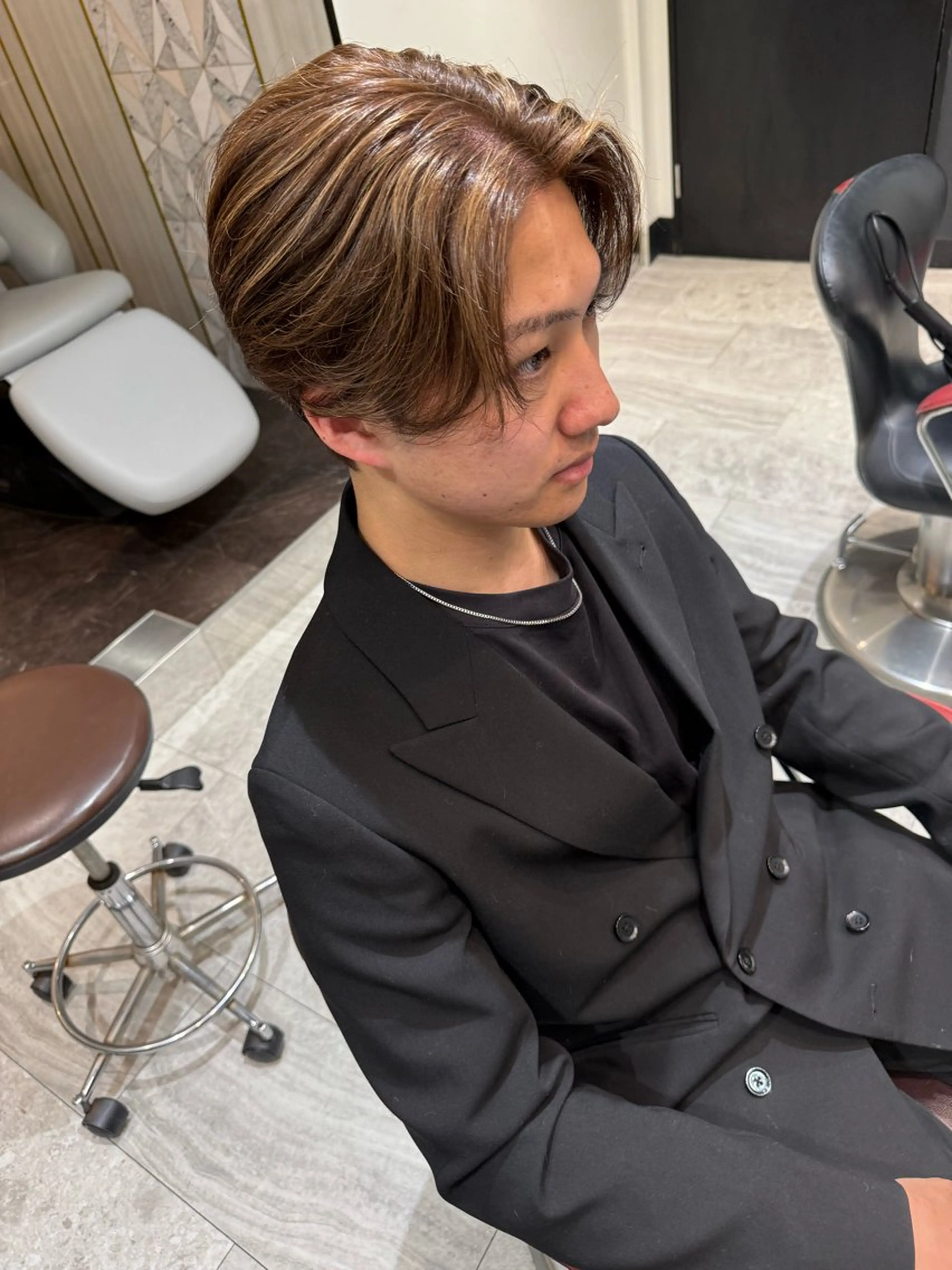 メンズ カット ヘアカラー トリートメント ヘアセット ✨上村 潤平✨メンズヘア✨のヘアスタイル