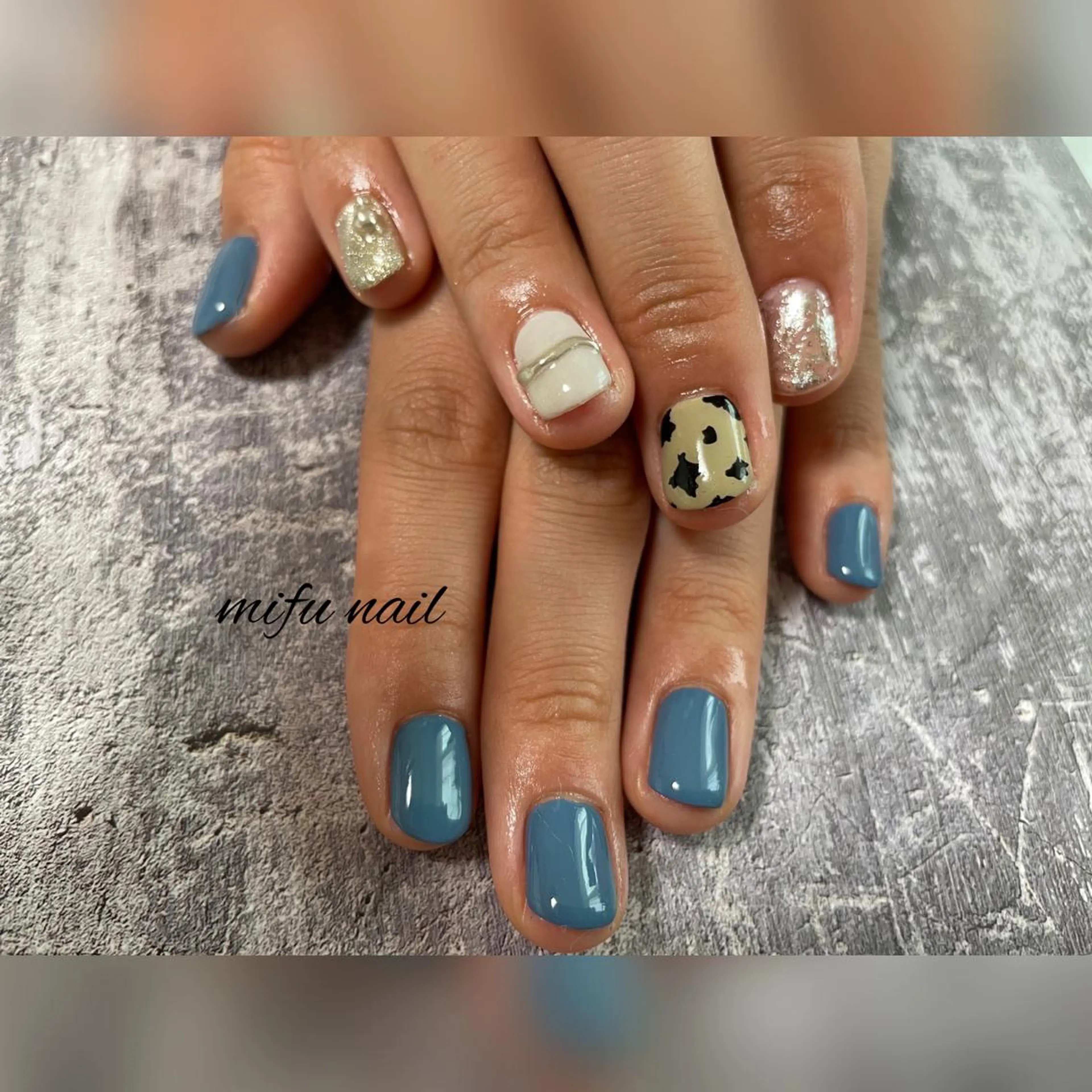 ショート ネイル ハンドネイル ハンドケア 大田 美笛香のネイルデザイン