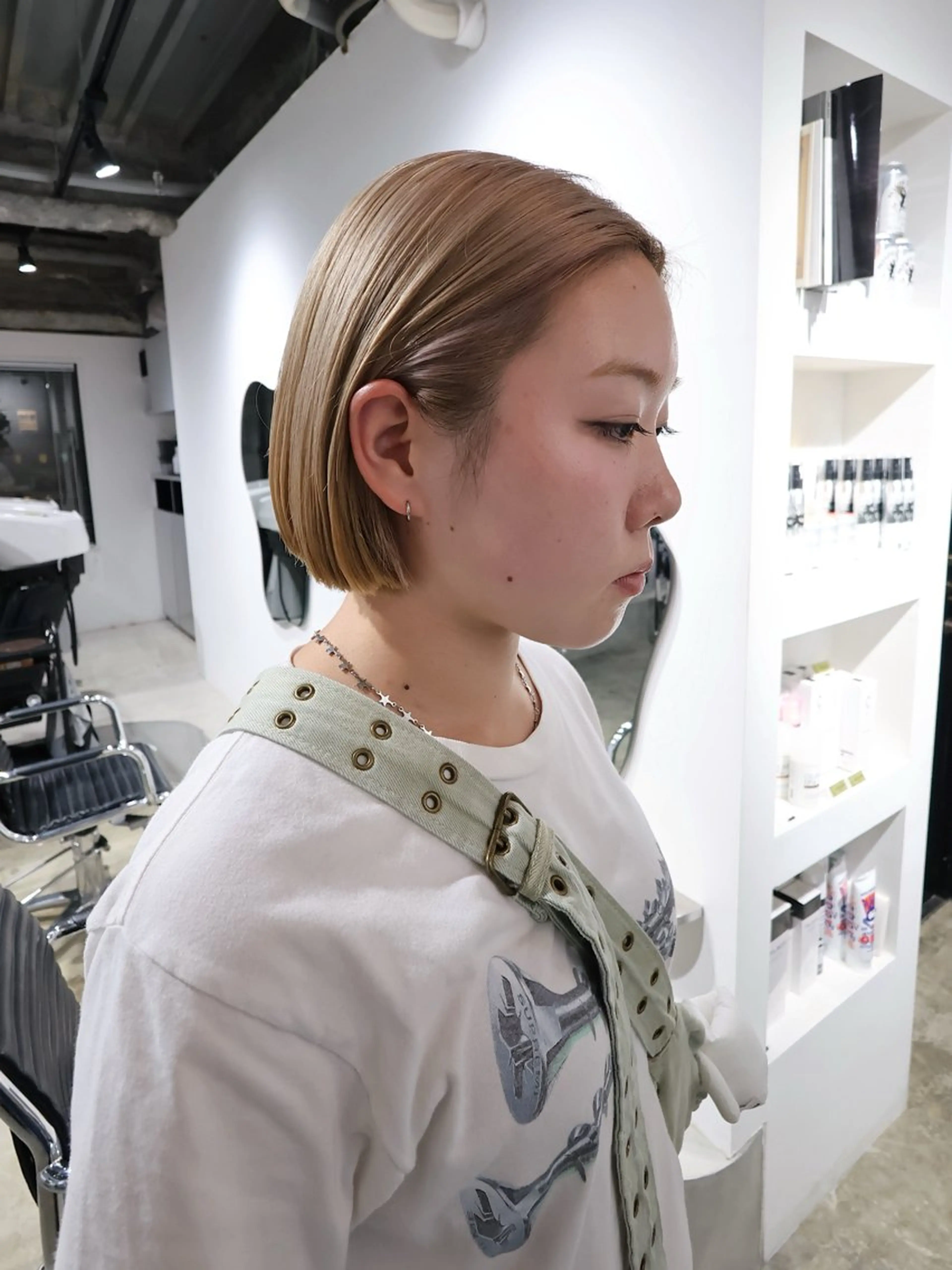 ミディアム カット ヘアカラー トリートメント groovy所属・学芸大学/bob/ Sakuraのヘアスタイル