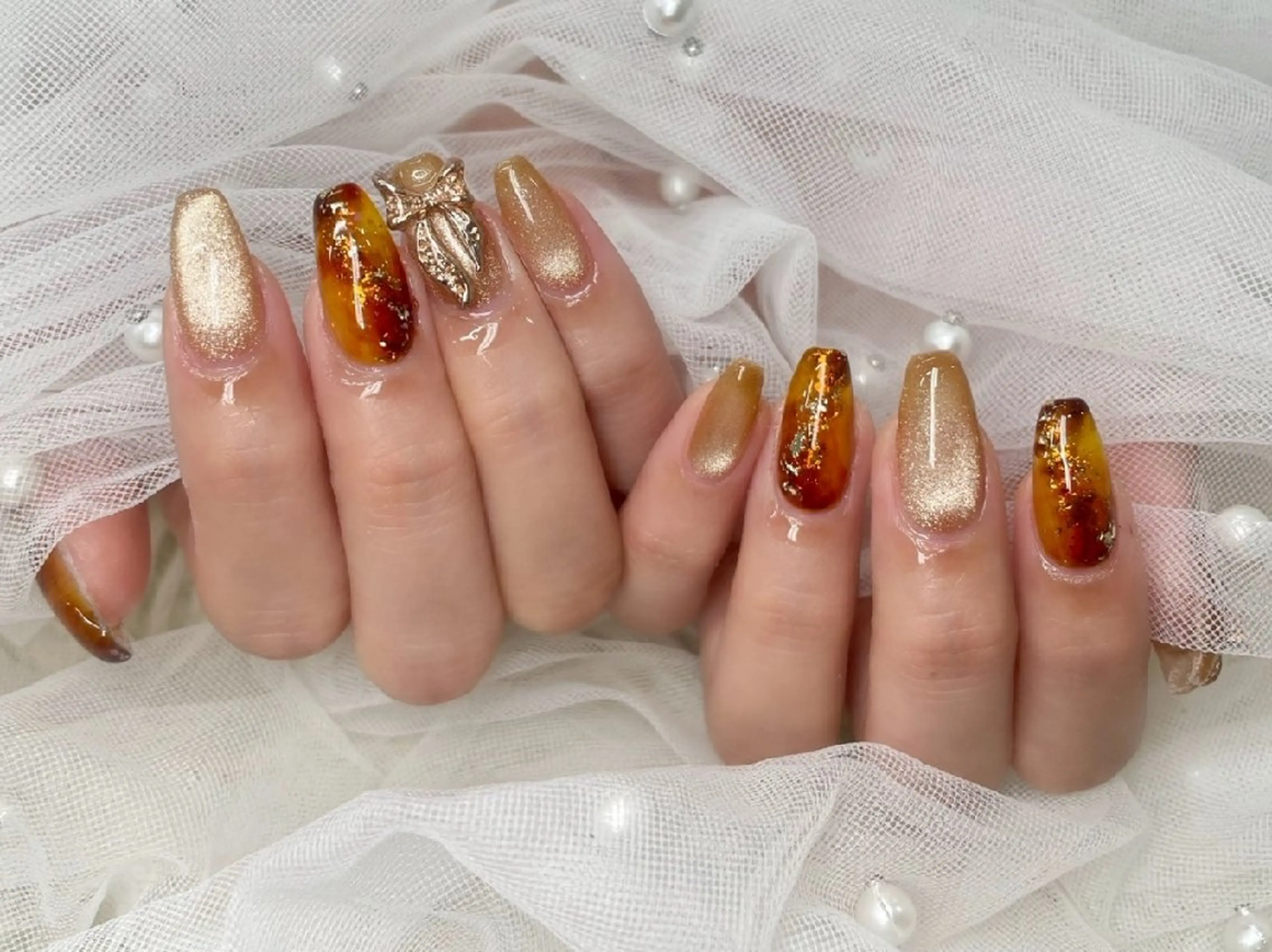 ネイル チークネイル 長さ出し フラッシュネイル フレンチネイル ジェルネイル Chouette Nailのネイルデザイン