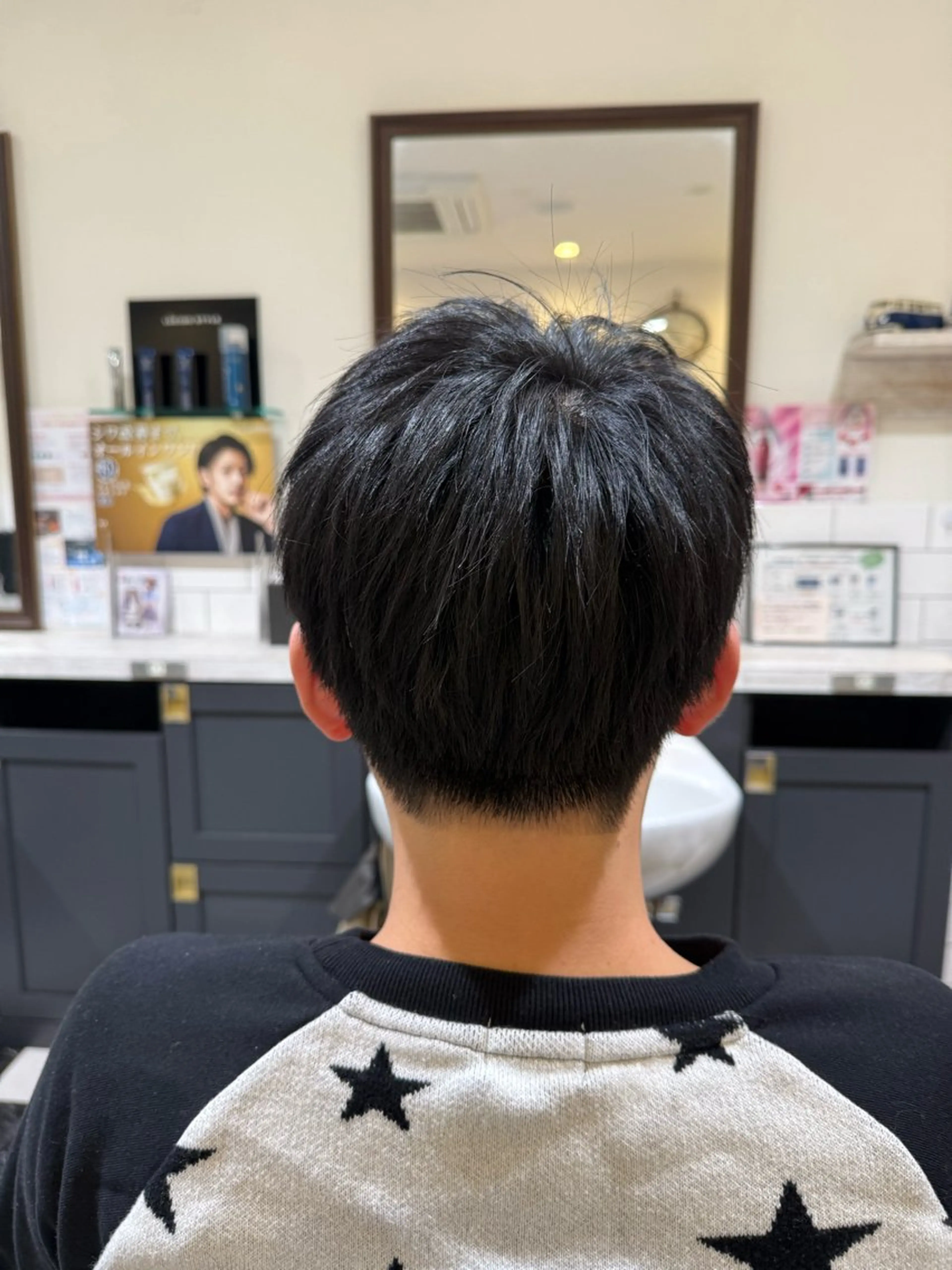 ミディアム メンズ 似合わせカットパーマ 長峯丈士のヘアスタイル