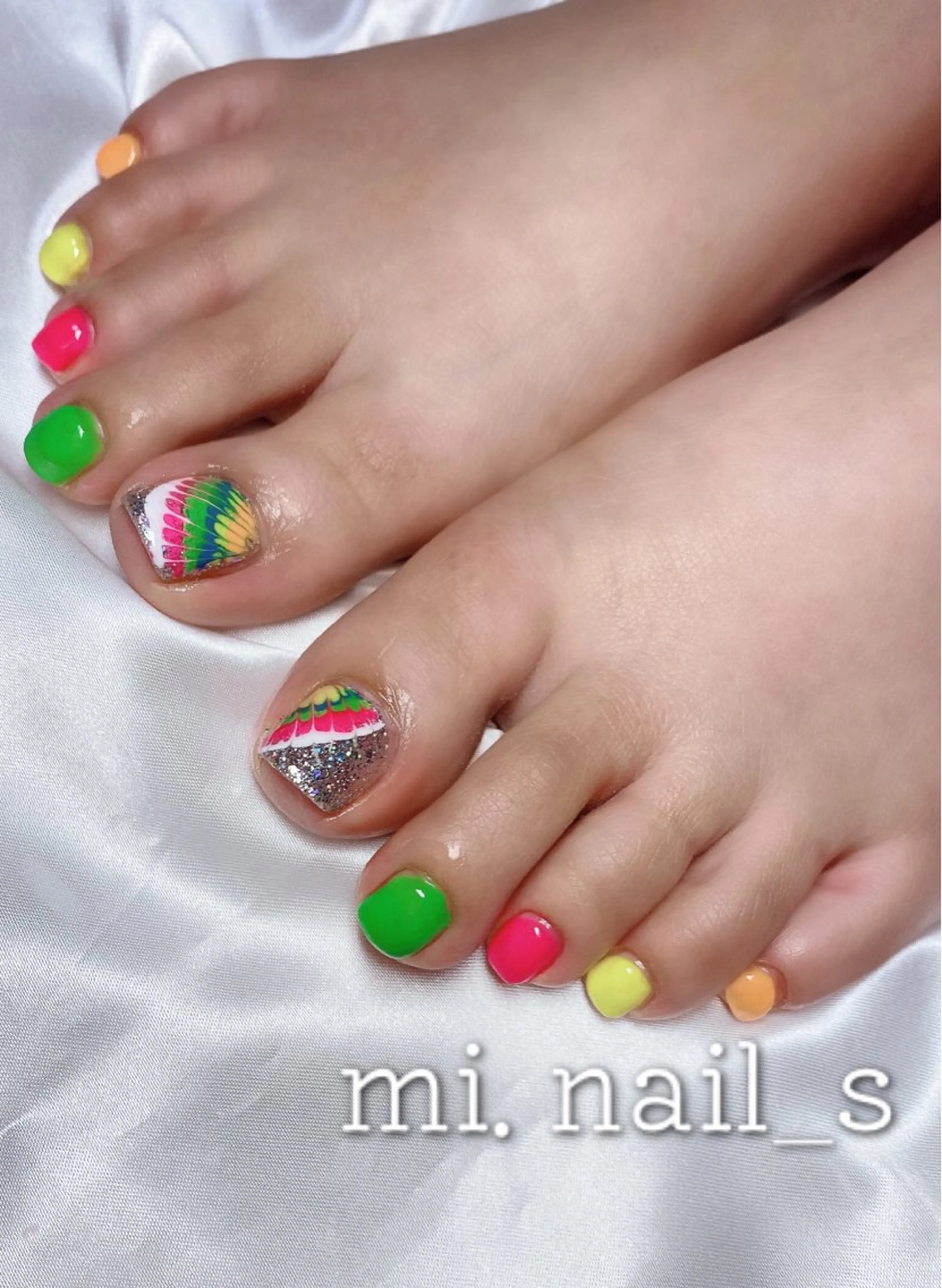 ネイル アートネイル フットネイル フットネイル Cocorium_ sasakiのネイルデザイン