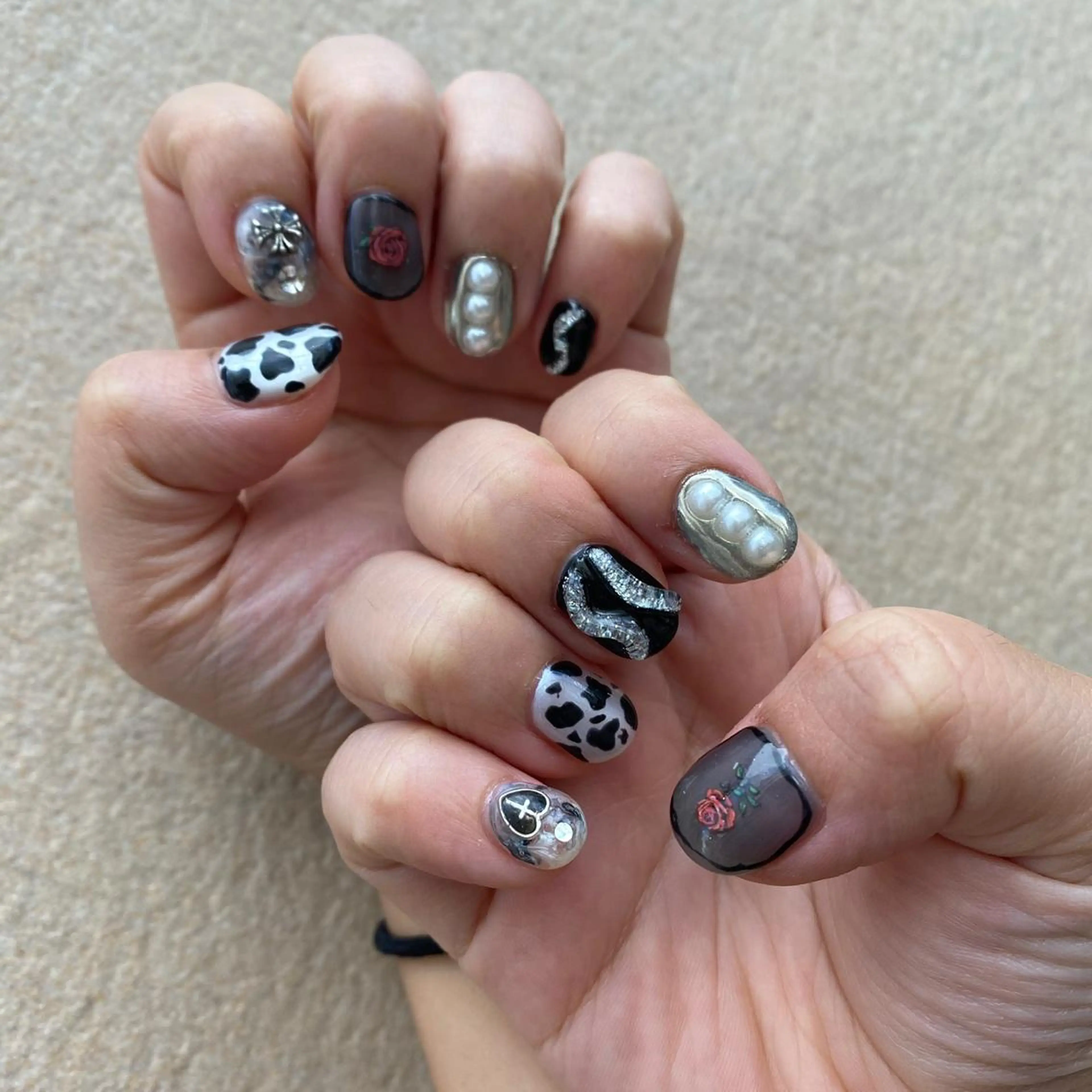 ショート カラー ヘアアレンジ ネイル マツエク・マツパ 💓💓彩 音💓💓のマツエク・マツパデザイン