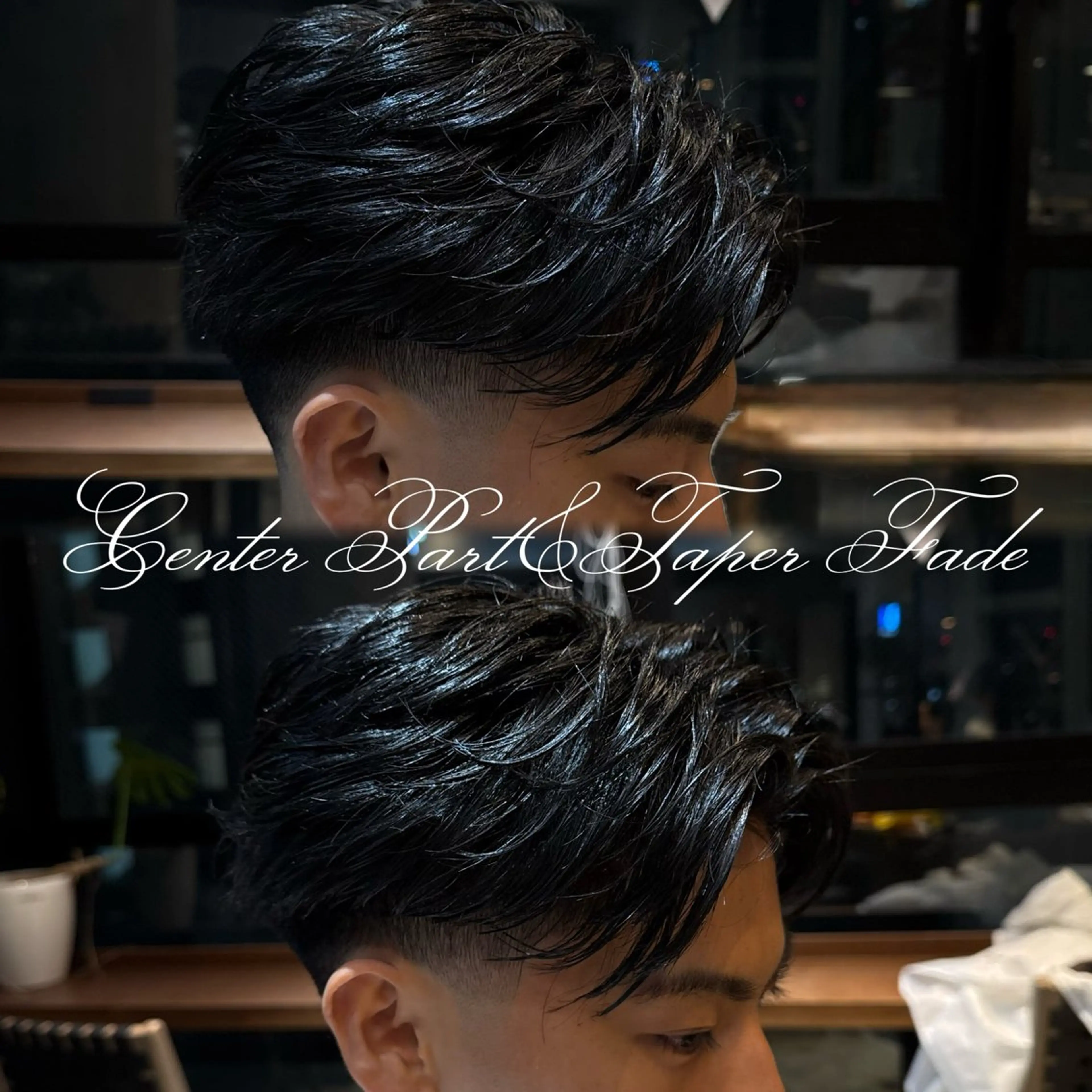 【10月限定】センターパート🌪️＋テーパーフェード🔥＋最新トリートメント✨の写真