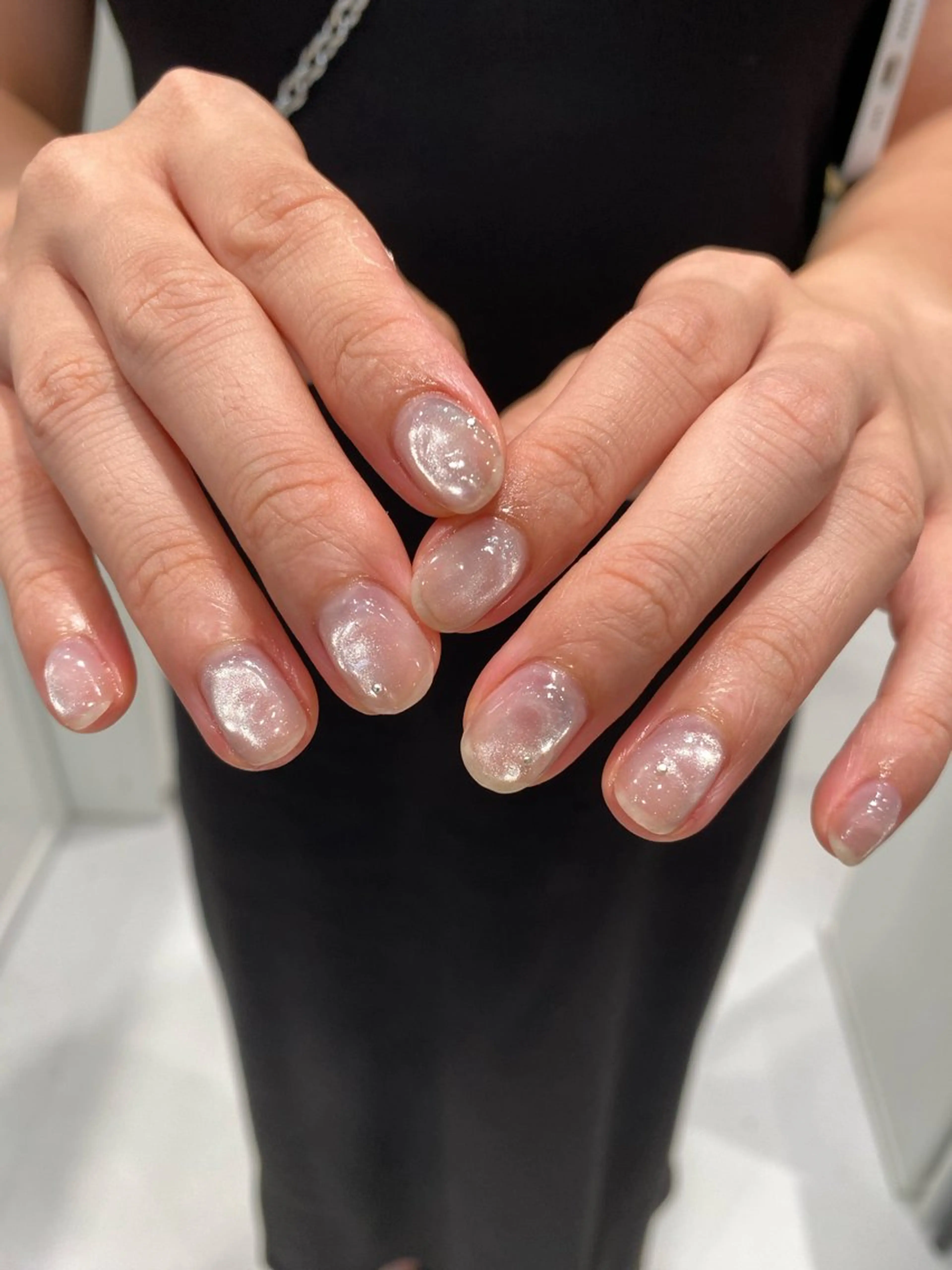 ネイル ジェルネイル マグネットネイル ニュアンスネイル ワンカラーネイル パラジェル ハンドネイル 草加ニュアンスネイル 🌚hersのネイルデザイン