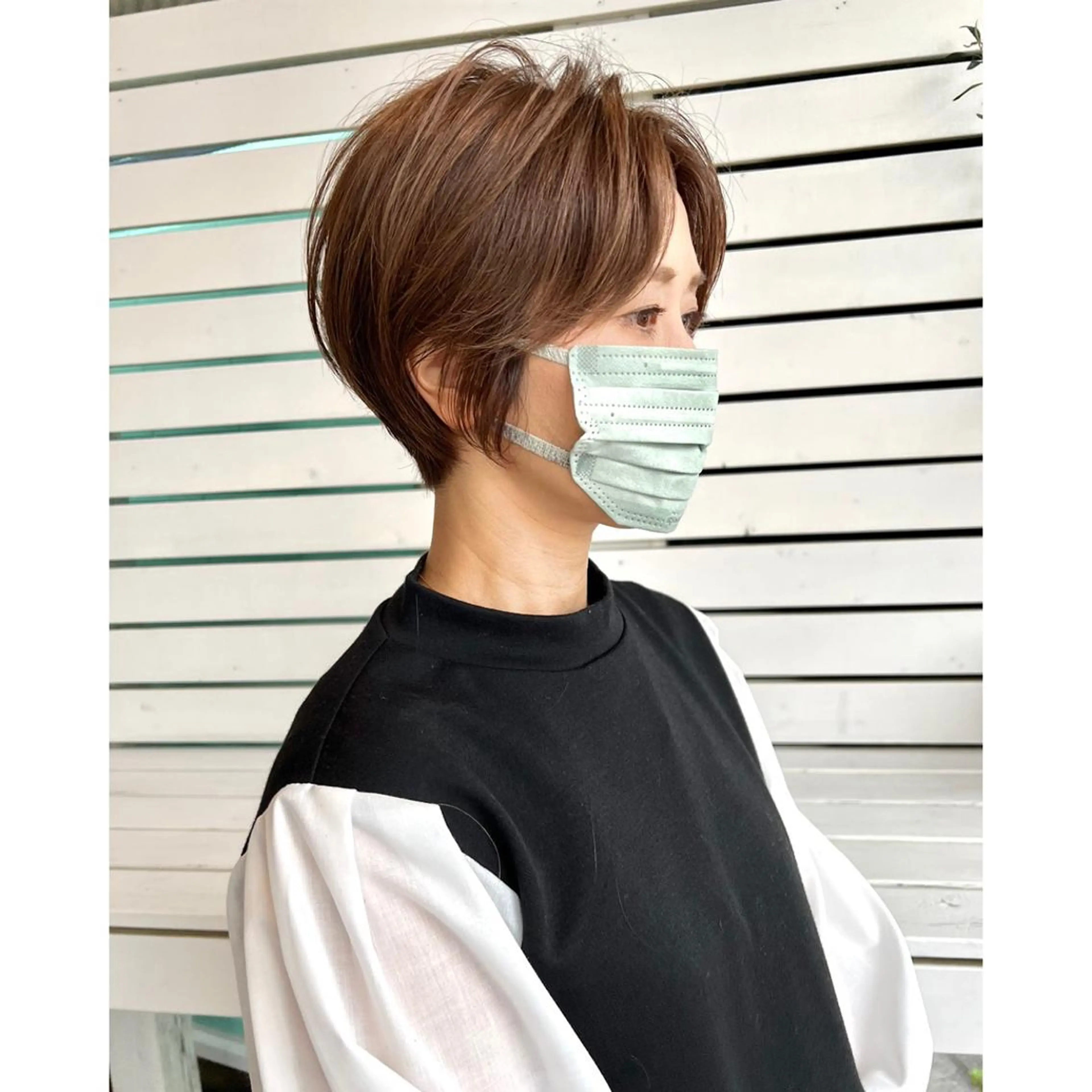 ショート re.share所属・茅ヶ崎/ショートボブ /ハイトーン/片野のヘアスタイル