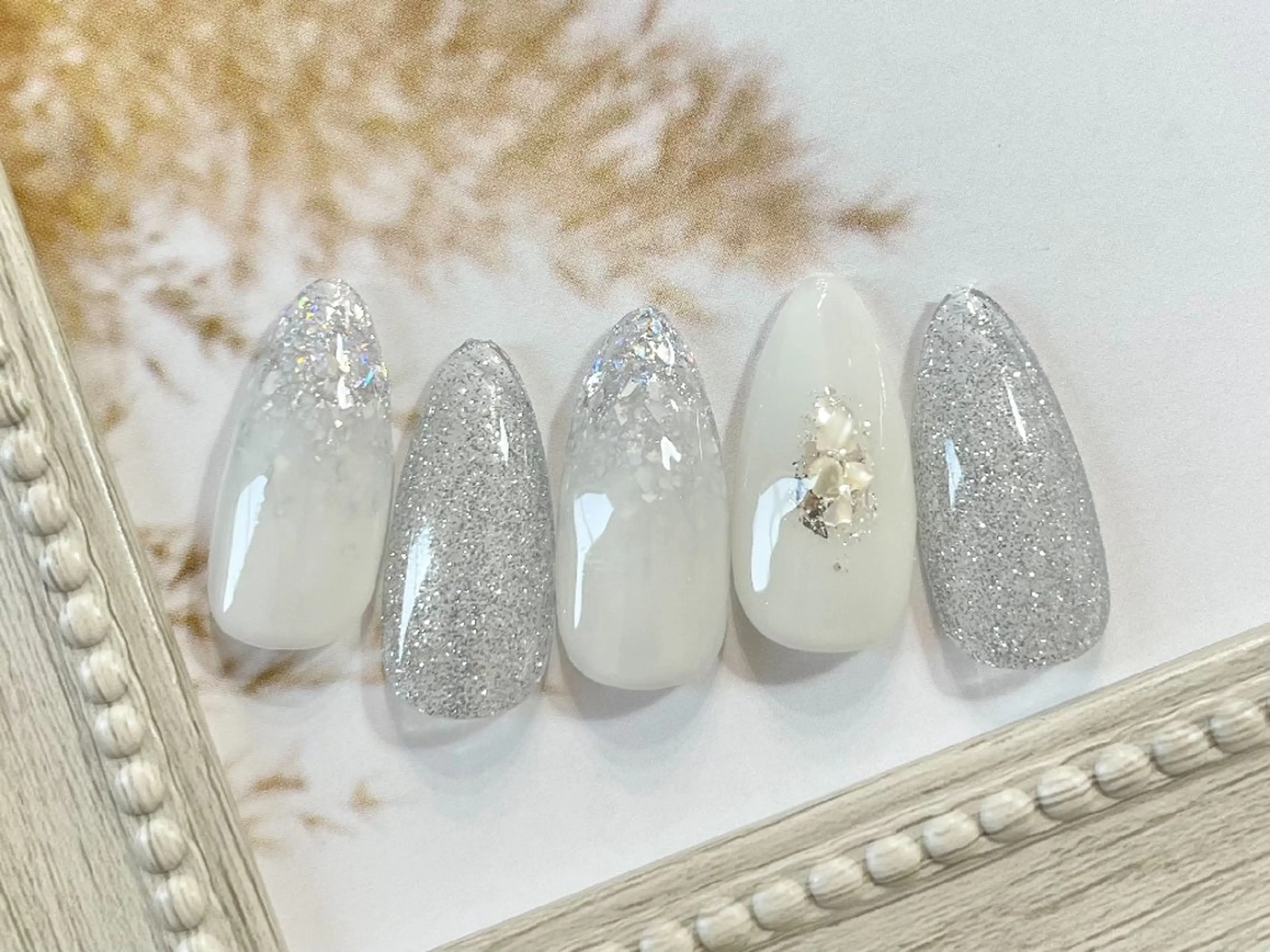 ネイル オフィスネイル 夏ネイル ハンドネイル Nailsalon Merci東中野のネイルデザイン