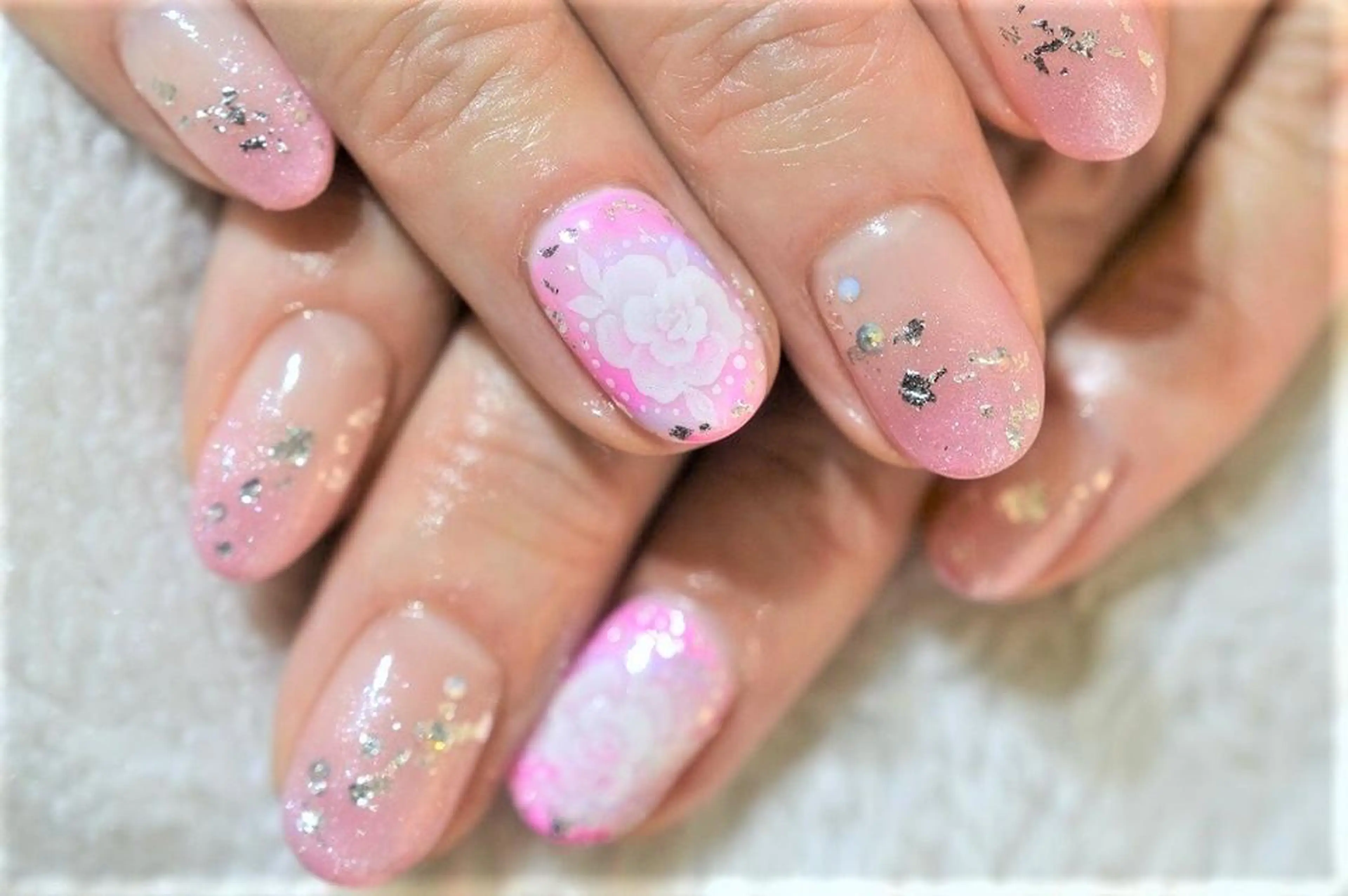 ネイル アートネイル ジェルネイル パラジェル nail Haniel所属・半蔵門サロンハニエル 魅神 ちよのネイルデザイン