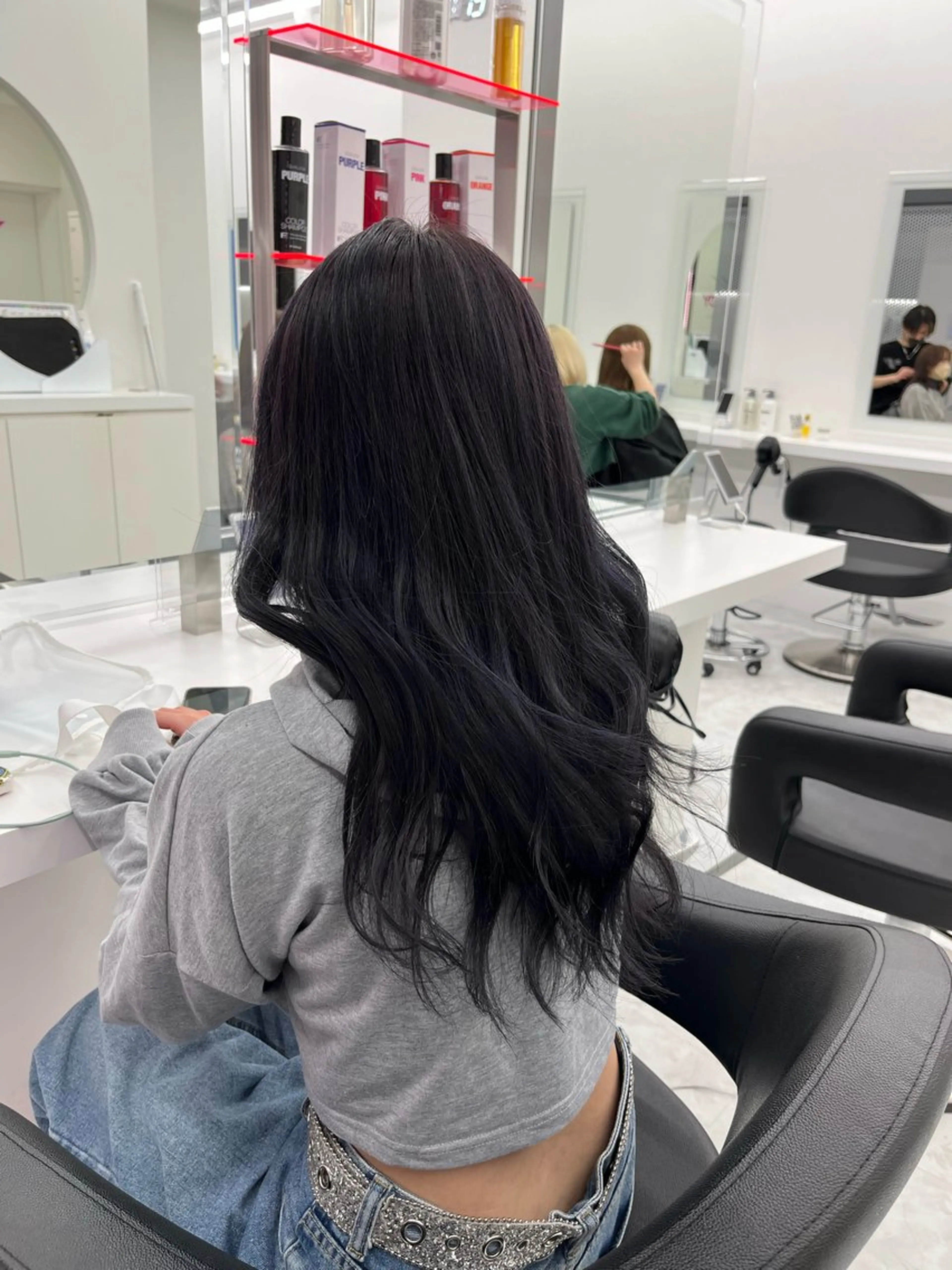 ロング カラー ブルーカラー ブルーラベンダー ラベンダーカラー ヘアカラー 💖トレンド夏 カラー💖FUTAのヘアスタイル