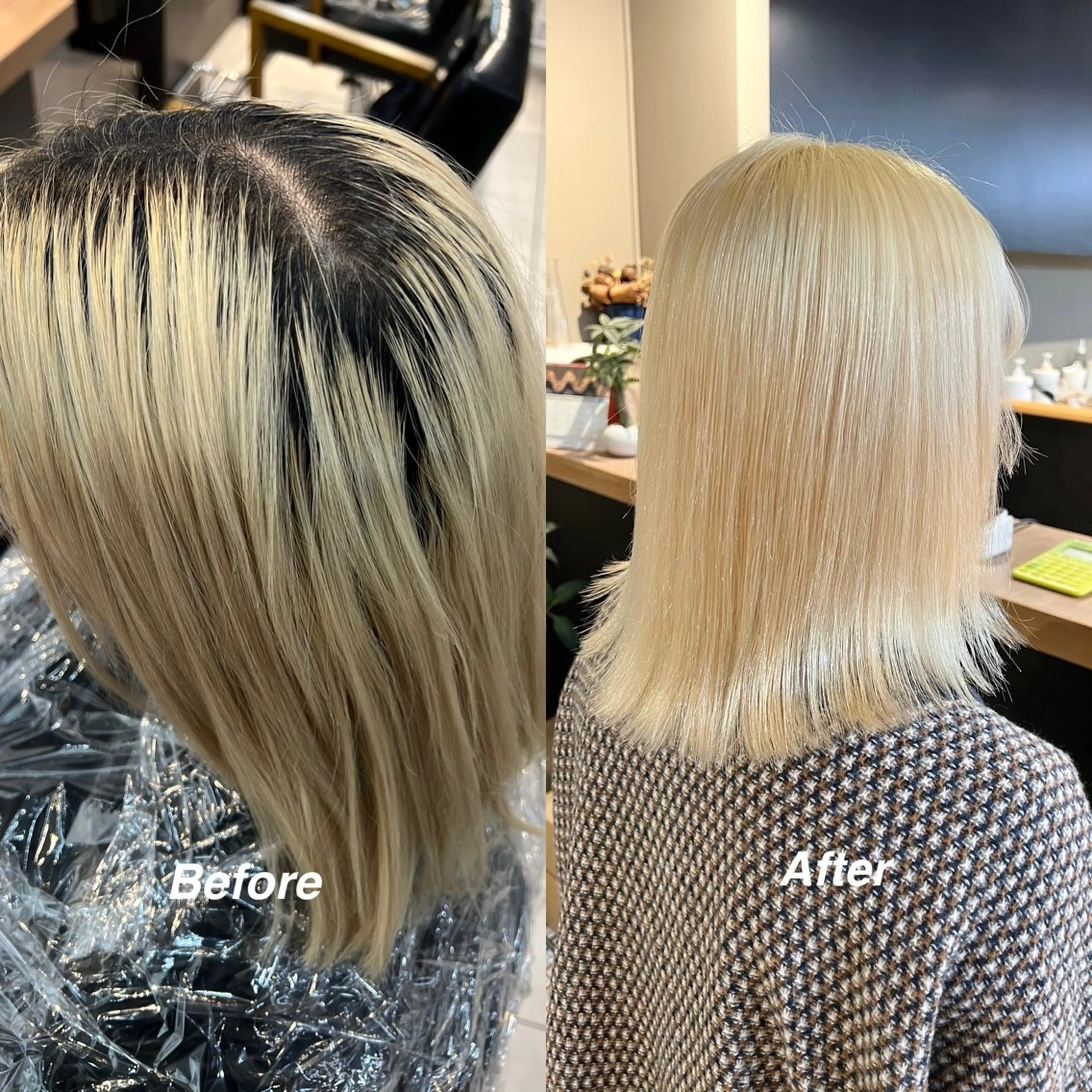 ミディアム カラー ブリーチ daiki 原宿のヘアスタイル