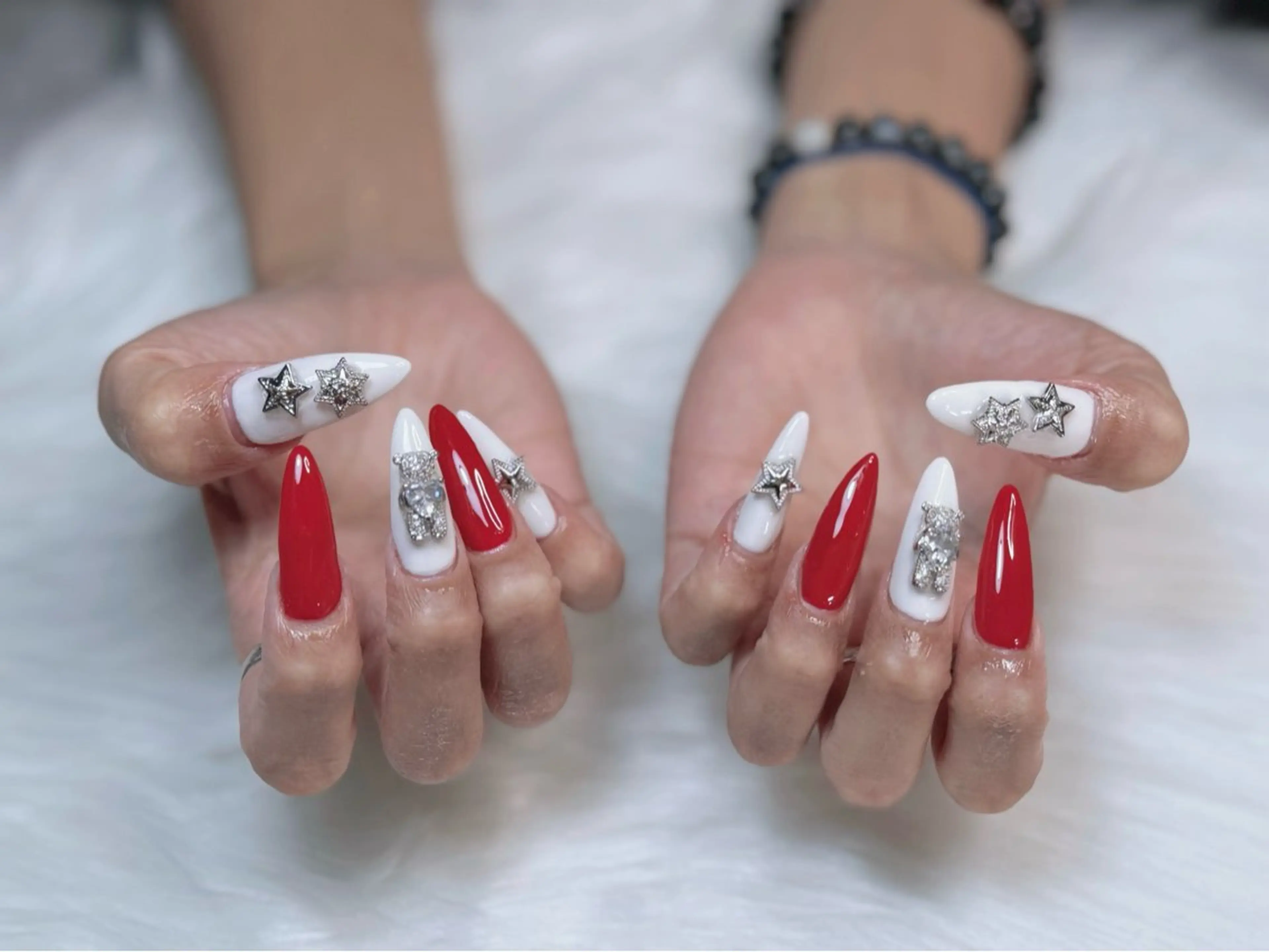 ネイル アートネイル チークネイル 長さ出し フレンチネイル ジェルネイル ハンドネイル nail sideraのネイルデザイン