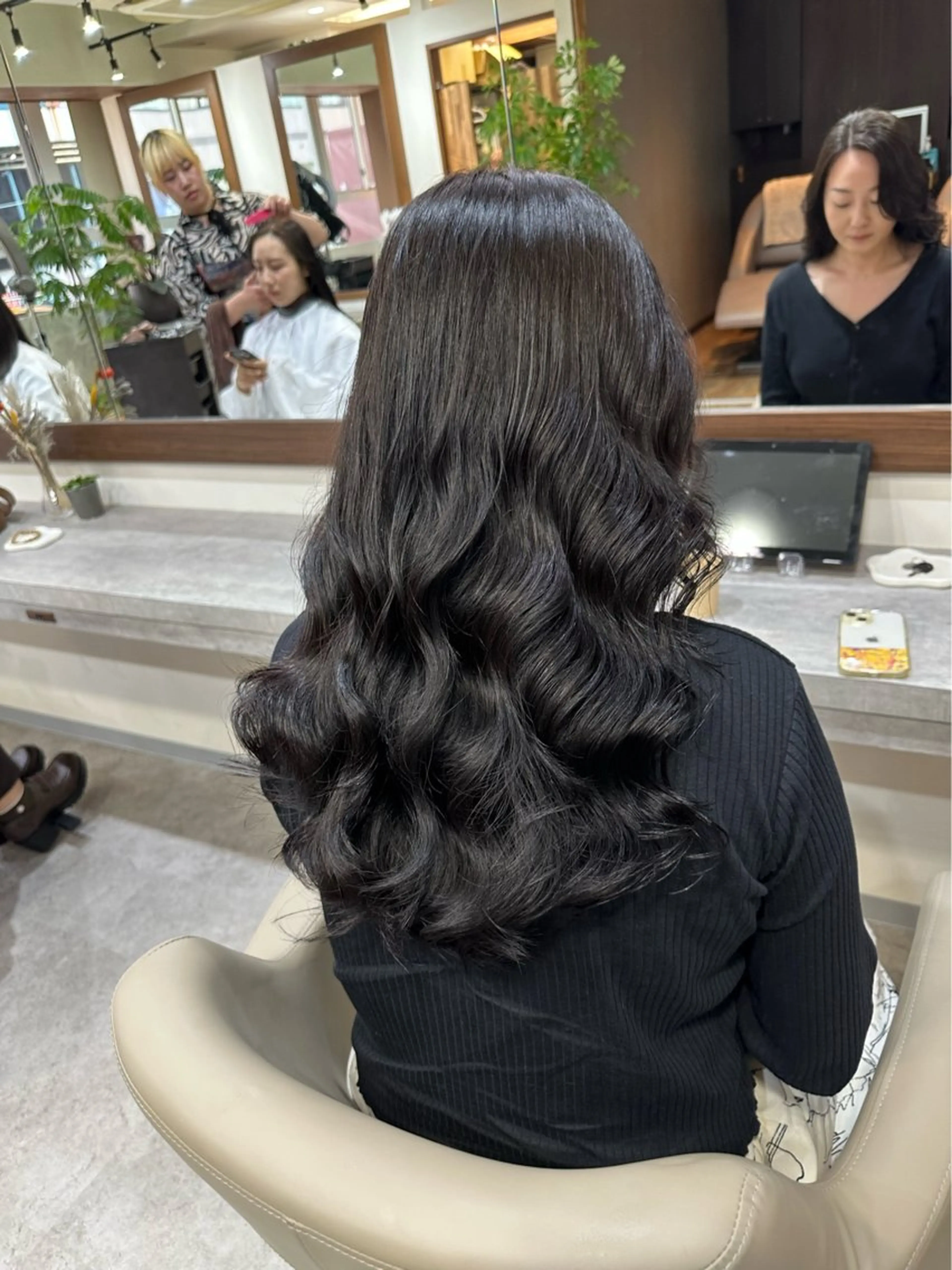 ロング 韓国風ヘア ロング 韓国風パーマ/ヘア セット/店長みづきのヘアスタイル