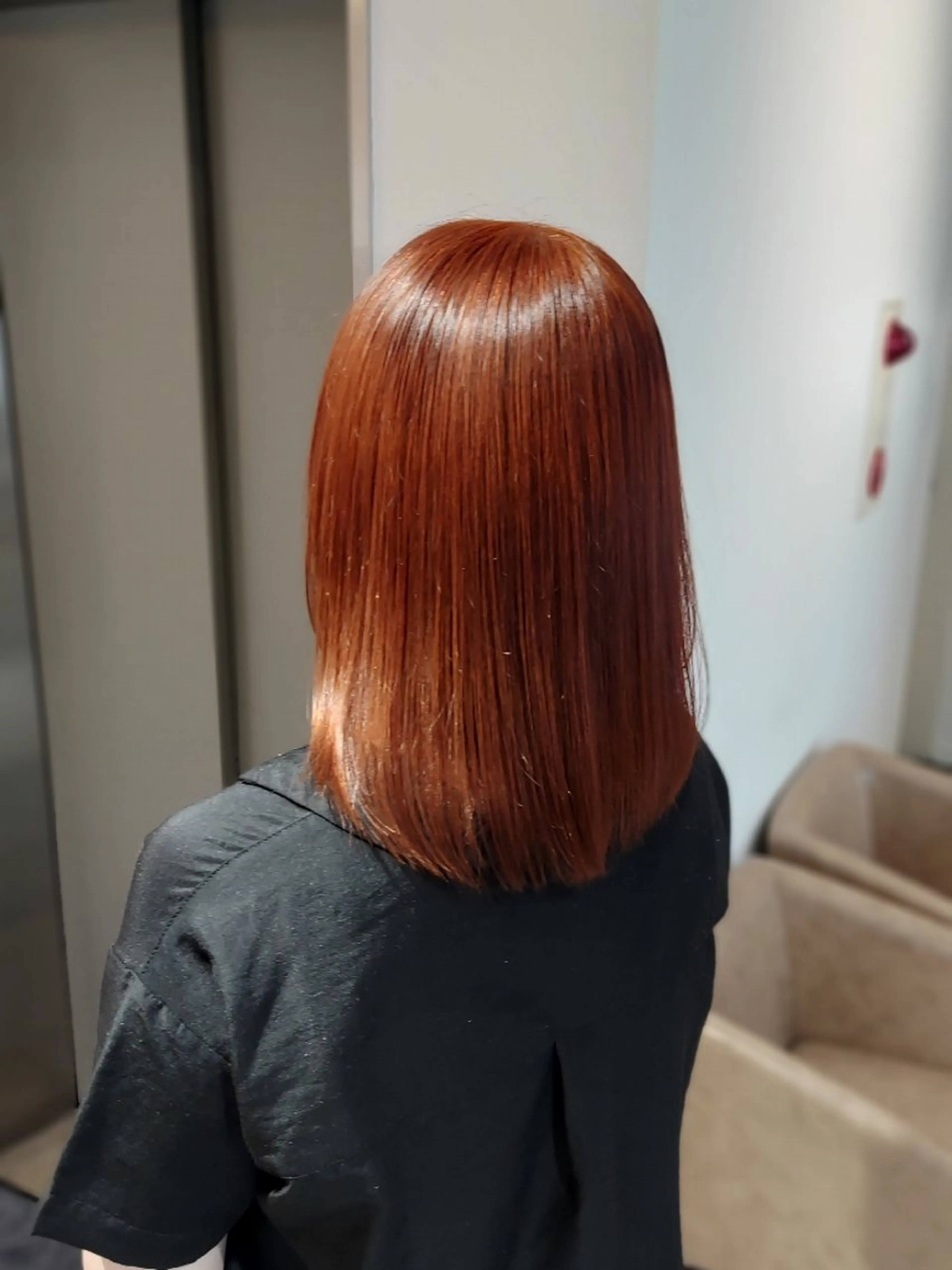 ミディアム カラー ブリーチ ダブルカラー ブリーチなしカラー オレンジ カット ヘアカラー トリートメント AVANCE.ens ふくながかなえのヘアスタイル