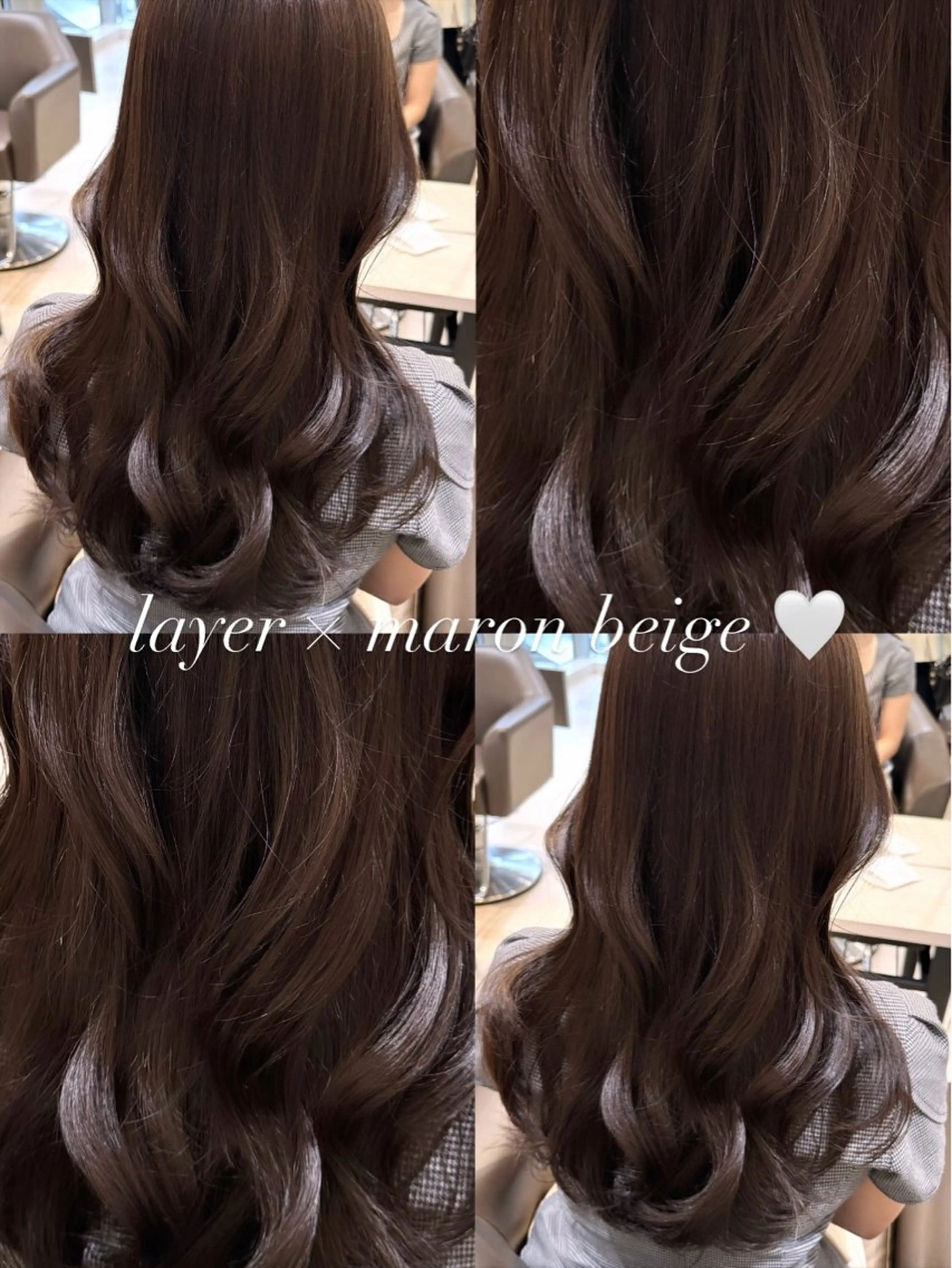 セミロング カラー ヘアアレンジ カット ヘアカラー トリートメント JYUNESU所属・韓国・韓国ヘア 髪質改善のヘアスタイル
