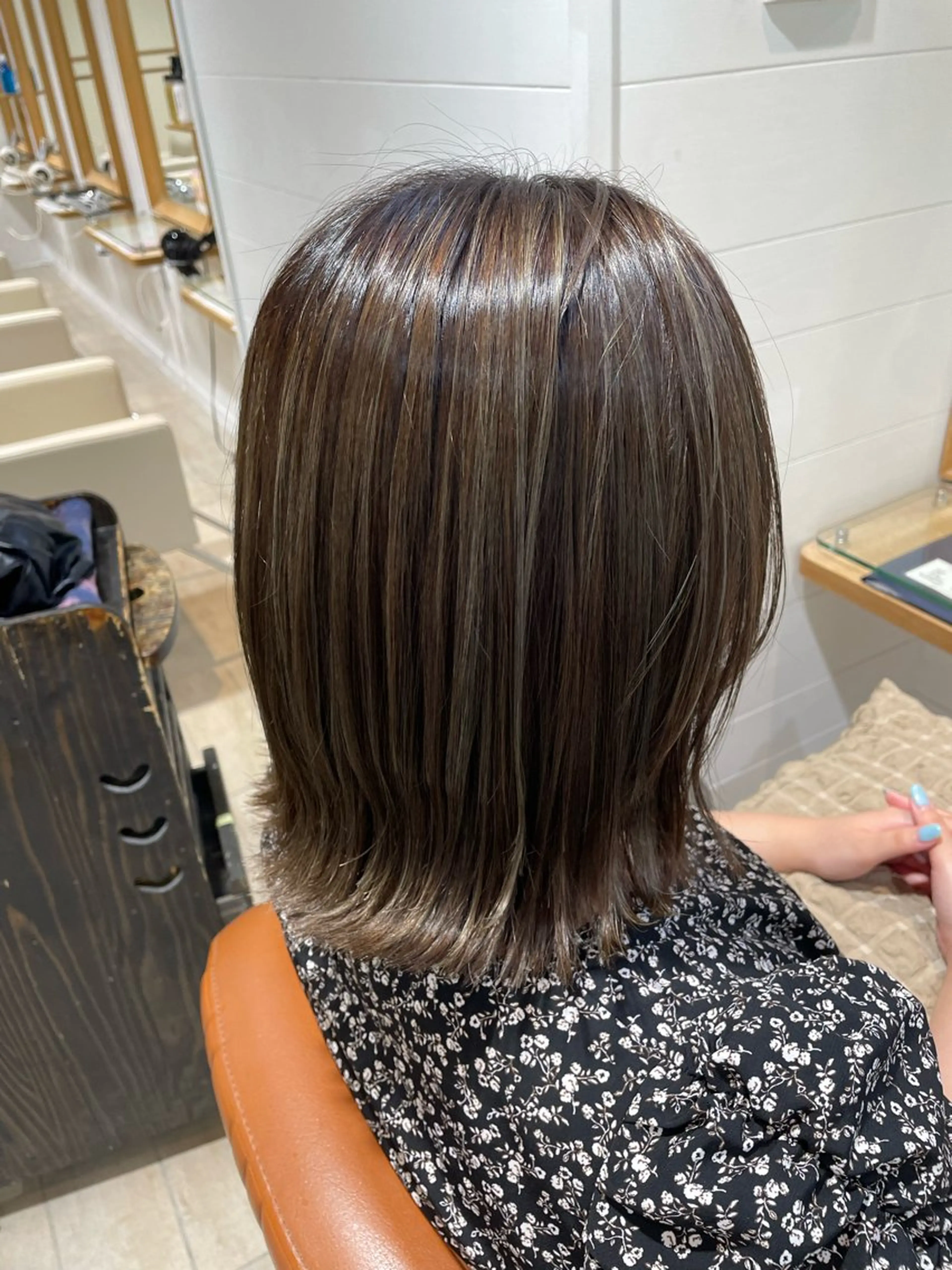 ミディアム カラー ヘアカラー スズキ マリのヘアスタイル