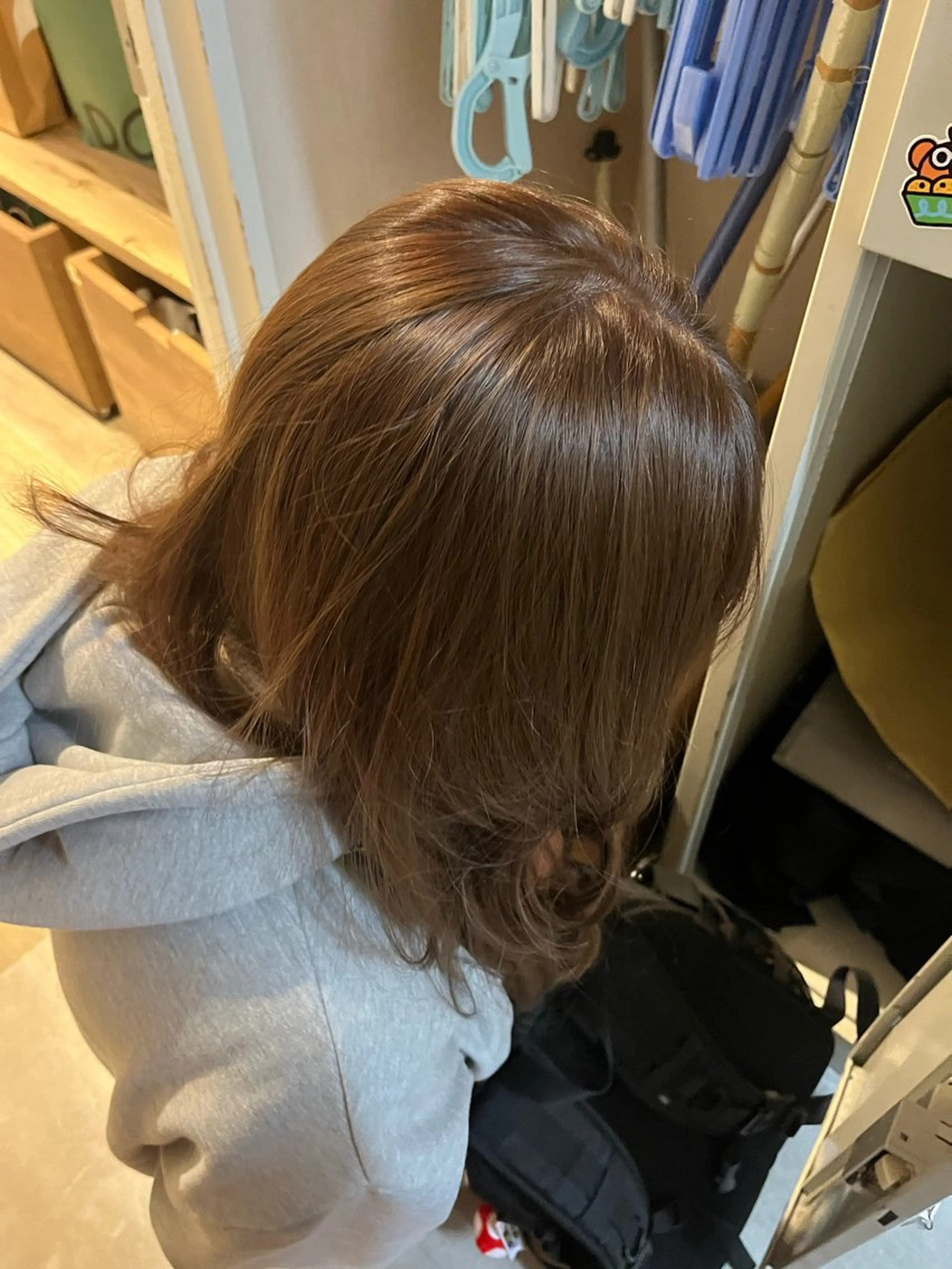 ロング カラー ベージュカラー ダブルカラー ミルクティーベージュ narumi .のマツエク・マツパデザイン