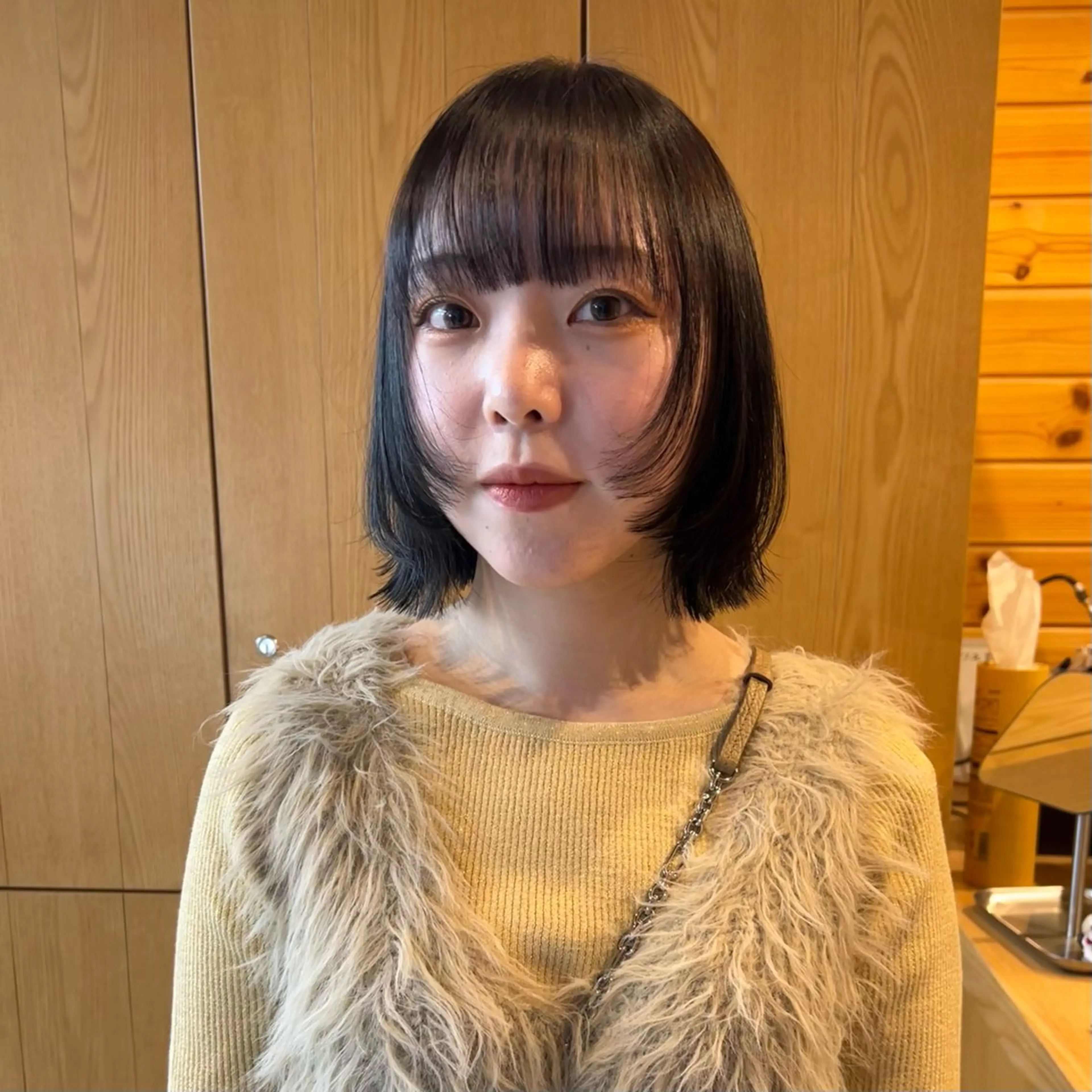 ショート ボブレイヤー ボブ 顔周りカット レイヤーカット 似合わせカット 似合わせカット/ パーマ/ kinoのヘアスタイル