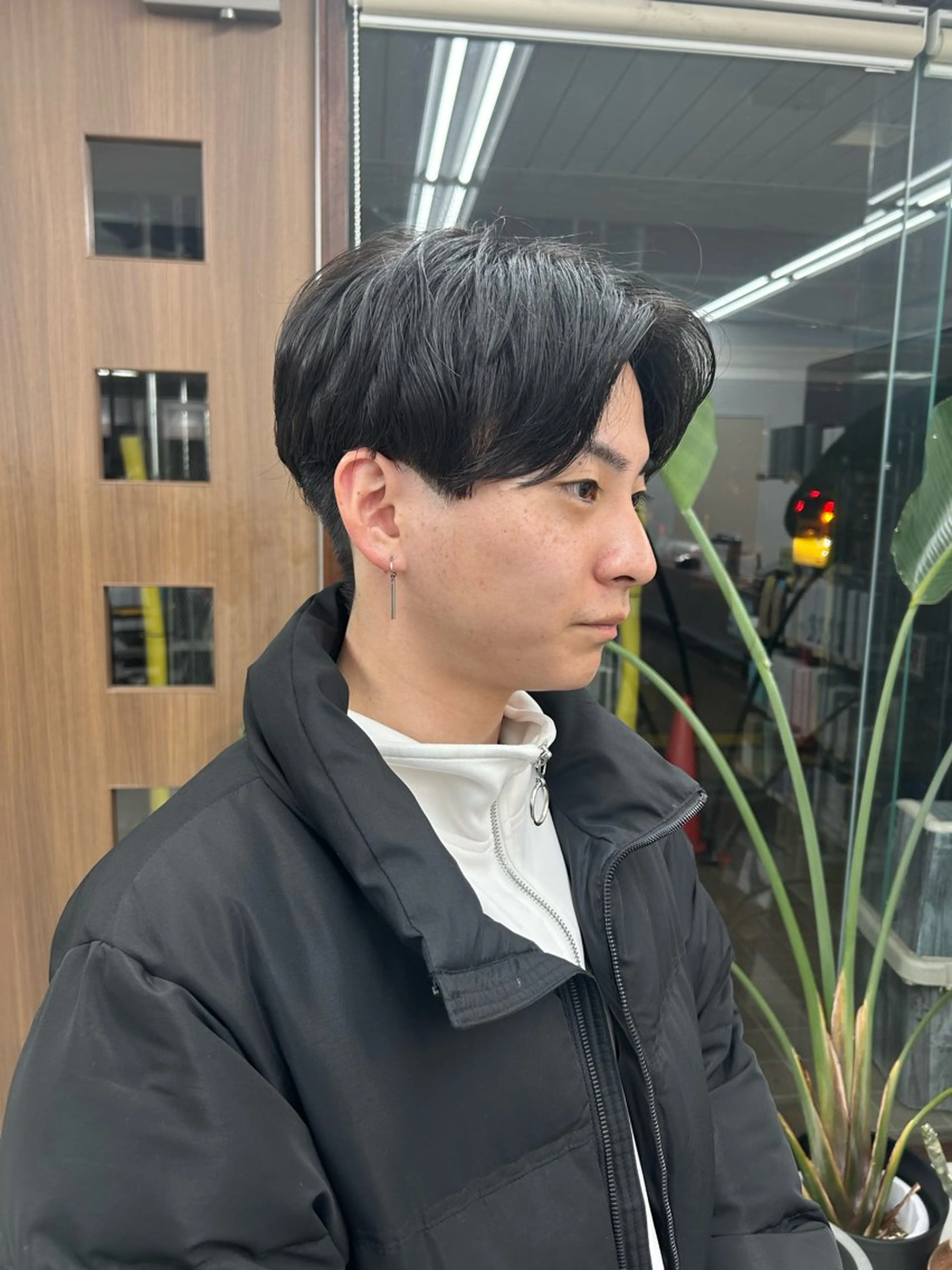 ショート パーマ メンズ センターパート メンズパーマ メンズパーマの達人 /タカシマ　ダイスケのヘアスタイル