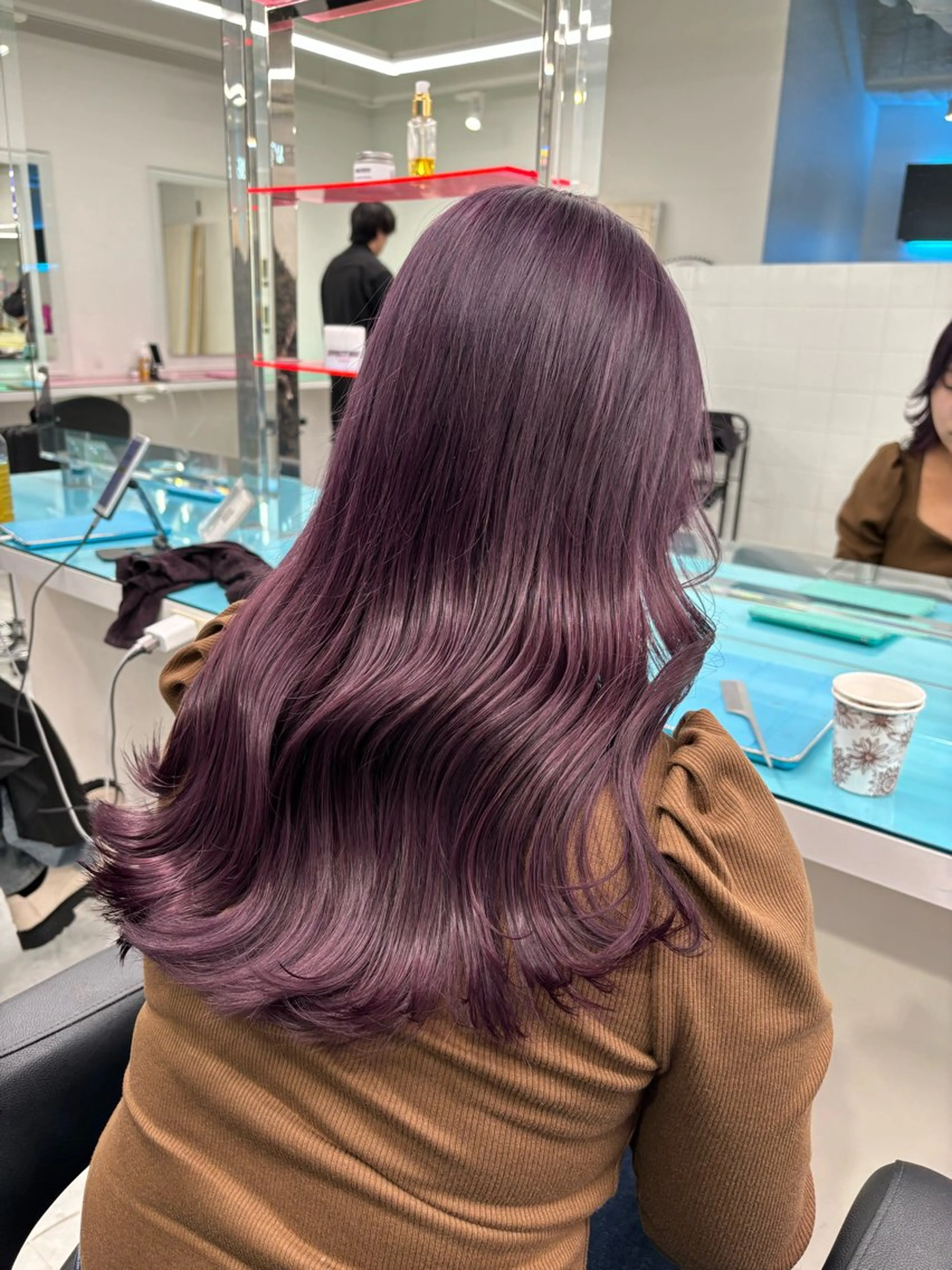 セミロング カラー ヘアカラー トリートメント ヘアセット 🎀愛されgirly ヘア🫧Ayakaのヘアスタイル