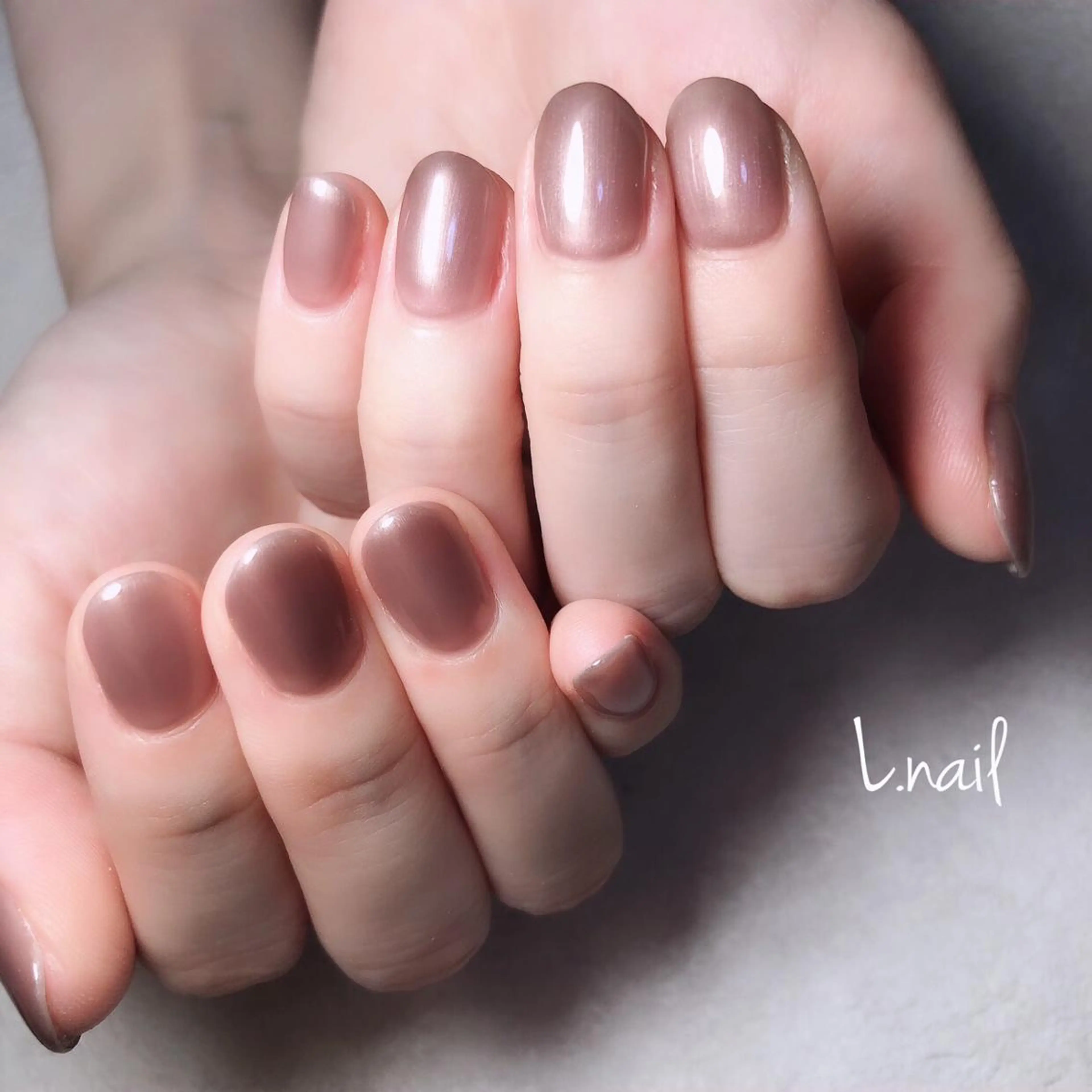 ネイル ワンカラーネイル L.nail エルネイルのネイルデザイン