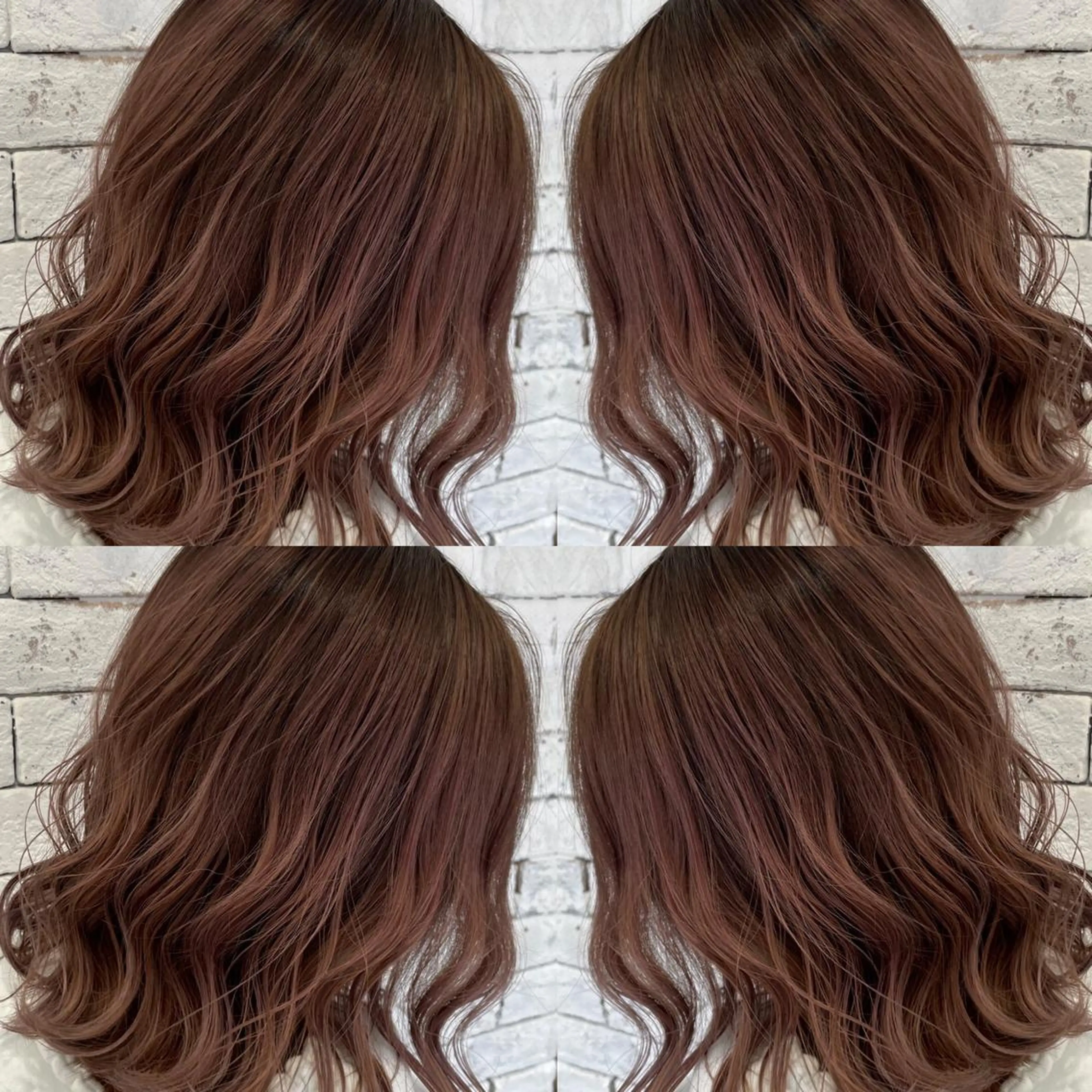 ミディアム カラー バレイヤージュ レイヤーカット ギャルの革命児 秀斗のヘアスタイル