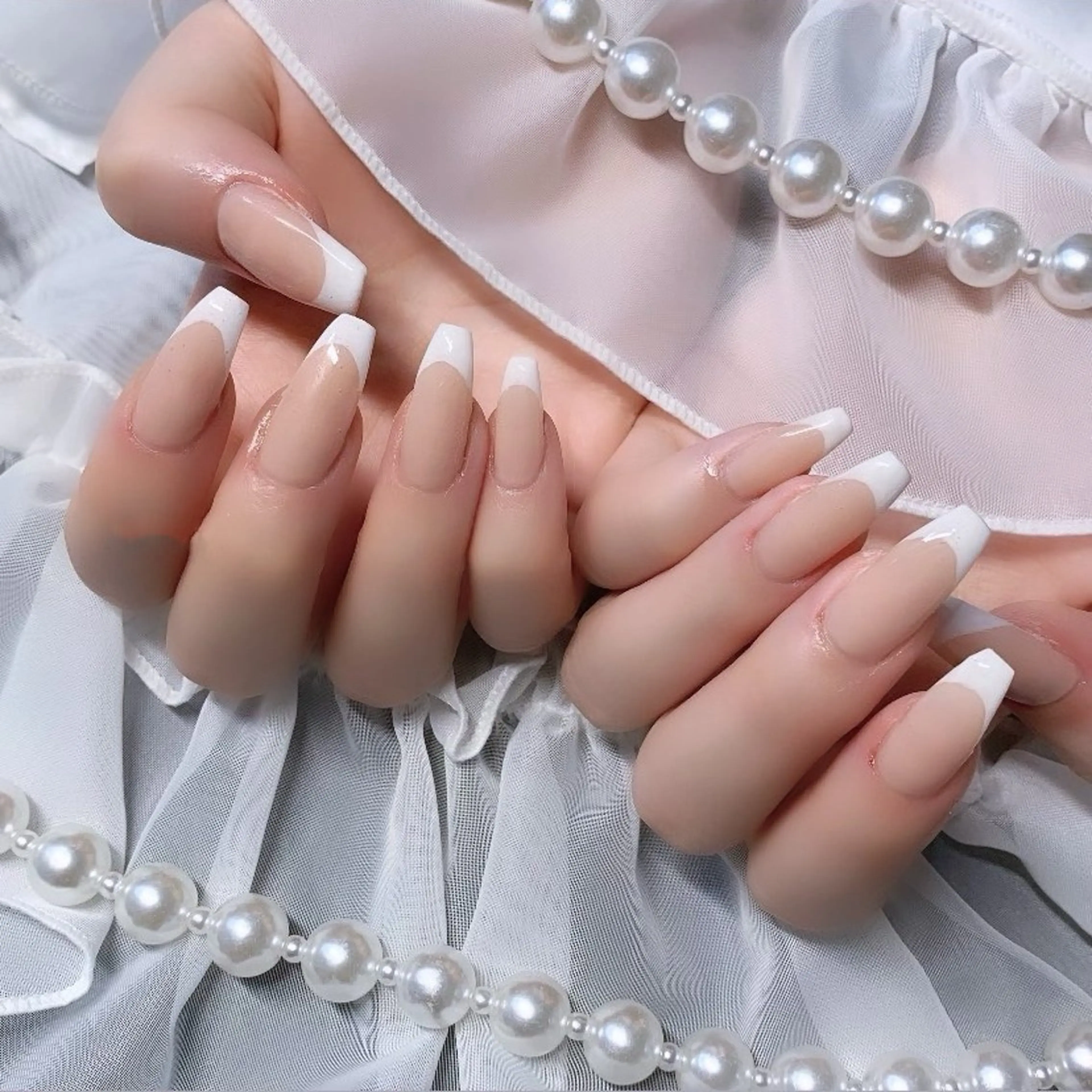 【期間限定】 フレンチネイル💅🏼🪽※パラジェル変更可能の写真