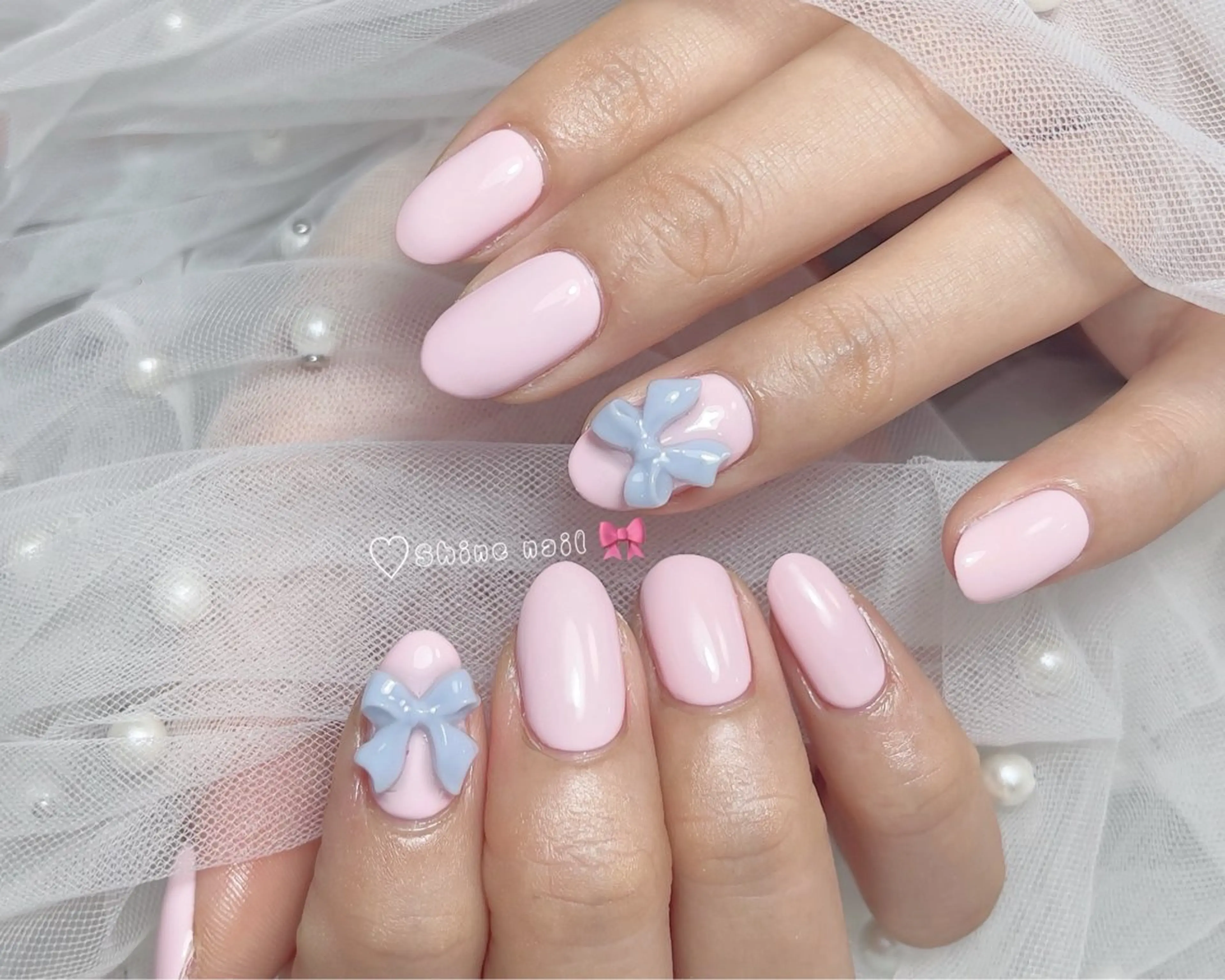 ネイル 〜Shine Nail〜【サイナネイル】パラジェル／ 長さだし／持ち込み／ワンホン／フィルイン所属・サイナ🎀 長さだし&デザインのネイルデザイン